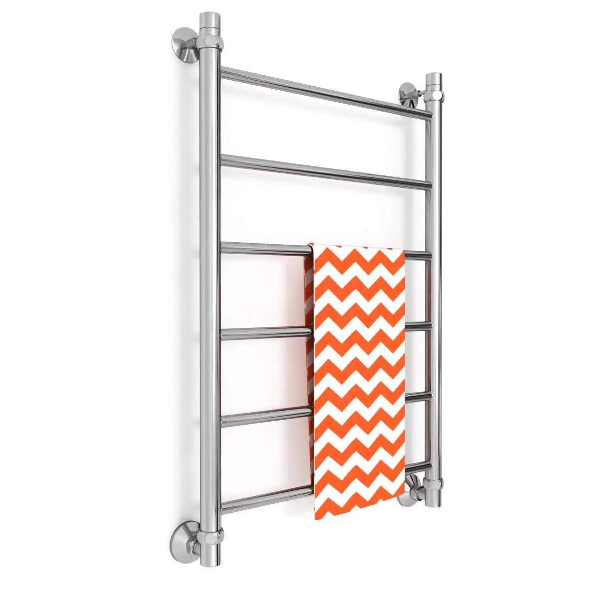 Изображение товара Полотенцесушитель водяной лестница Zigzag J 50x80 см 1/2" нержавеющая сталь цвет серебро