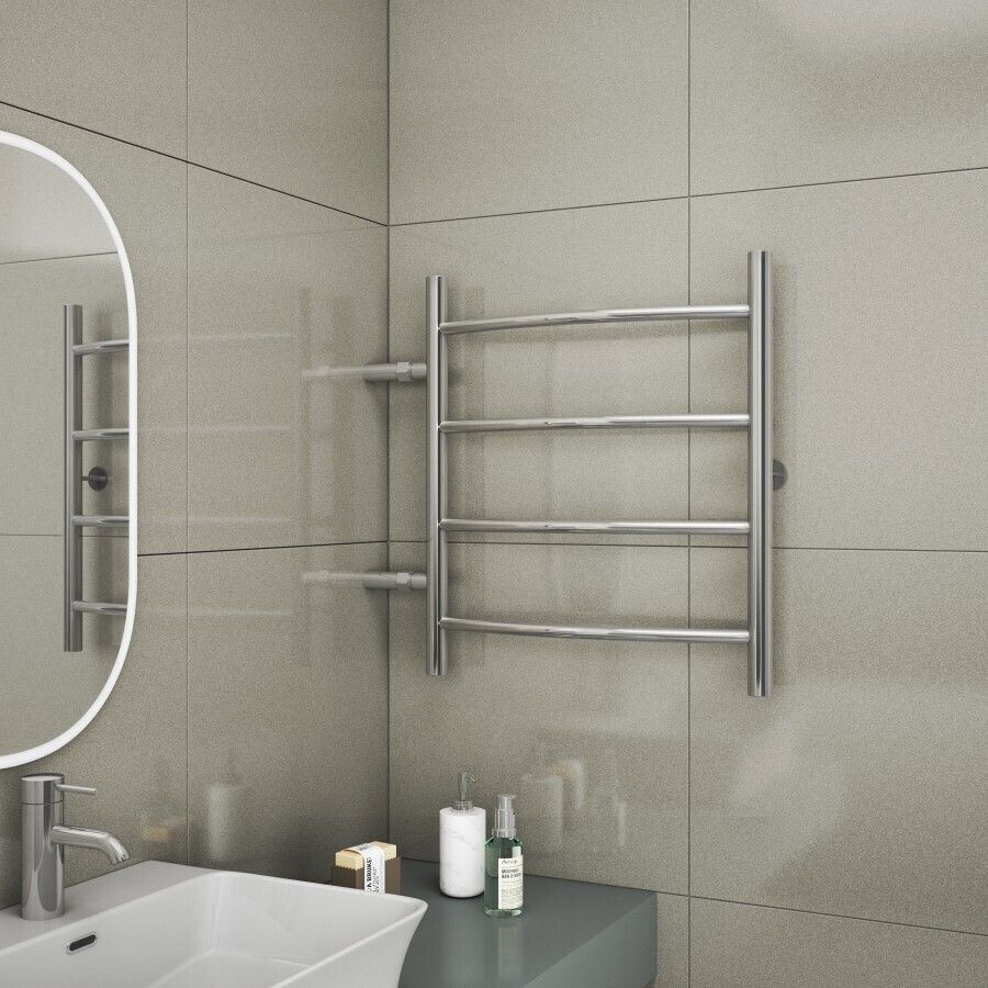 Изображение товара Водяной полотенцесушитель Лина П4 из нержавеющей стали 40x60 см Hrom