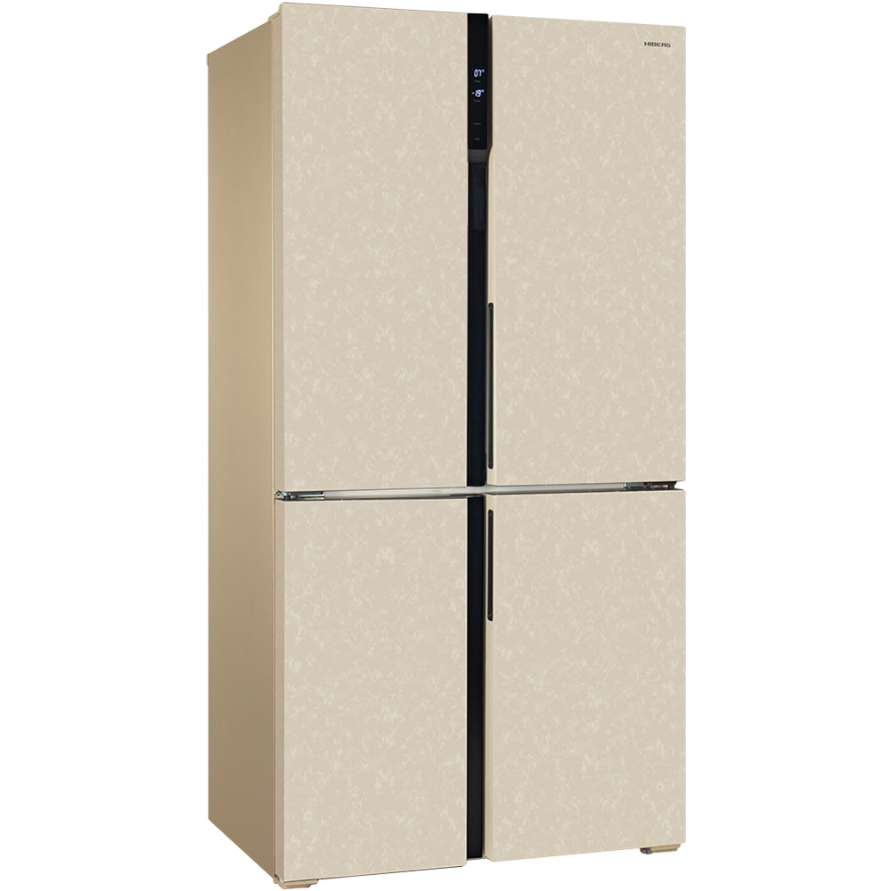 Изображение товара Холодильник Hiberg RFQ-500DX NFYm с инвертором и No Frost 545 л бежевый мрамор
