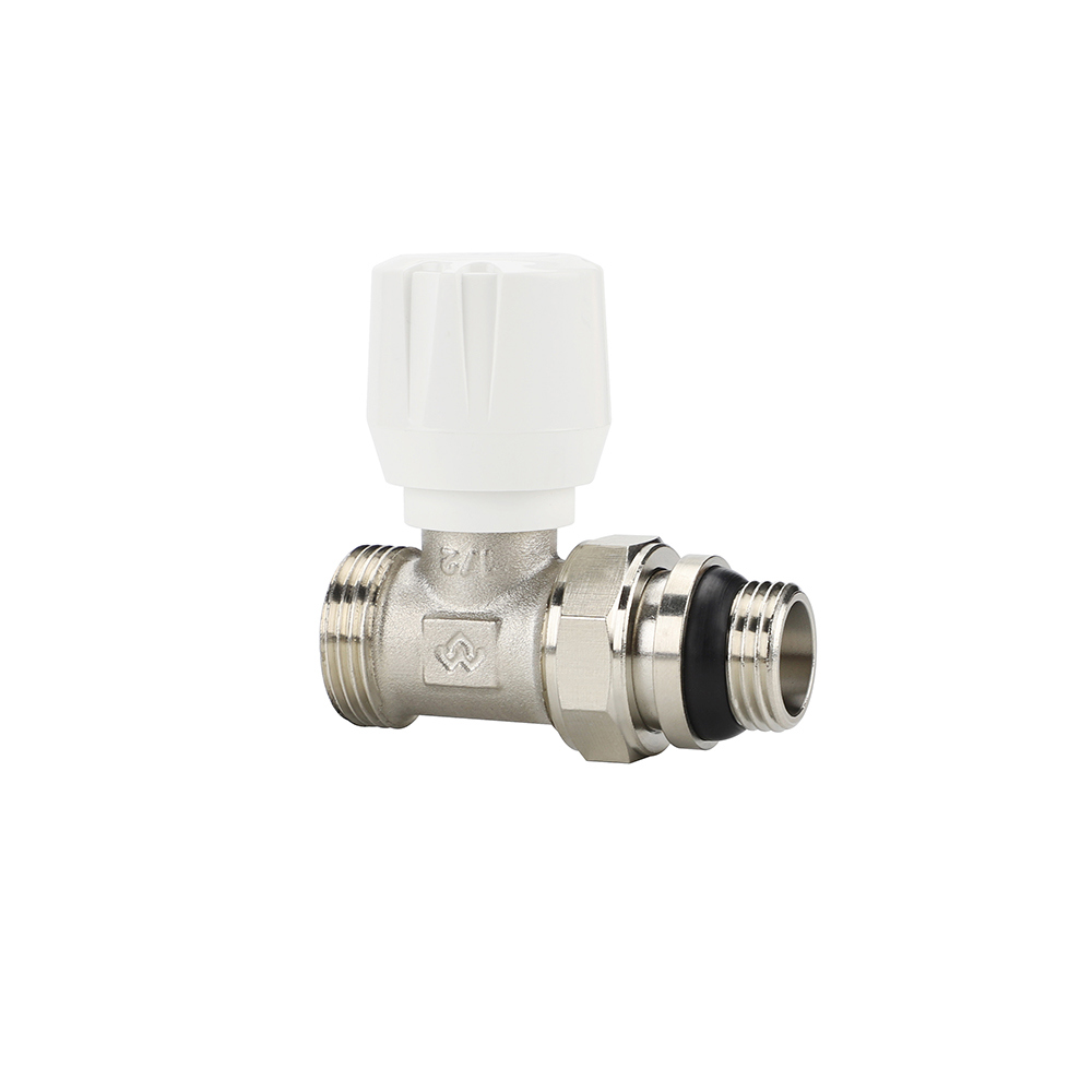 Изображение товара Ручной радиаторный клапан Varmega VM101 1/2" 3/4" прямой самоуплотняющийся