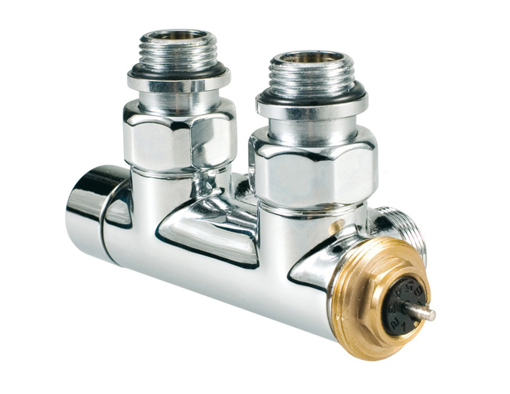 Изображение товара Узел нижнего подключения прямой Н-образный Jaga Deco-Pro 1/2"xM24 латунь