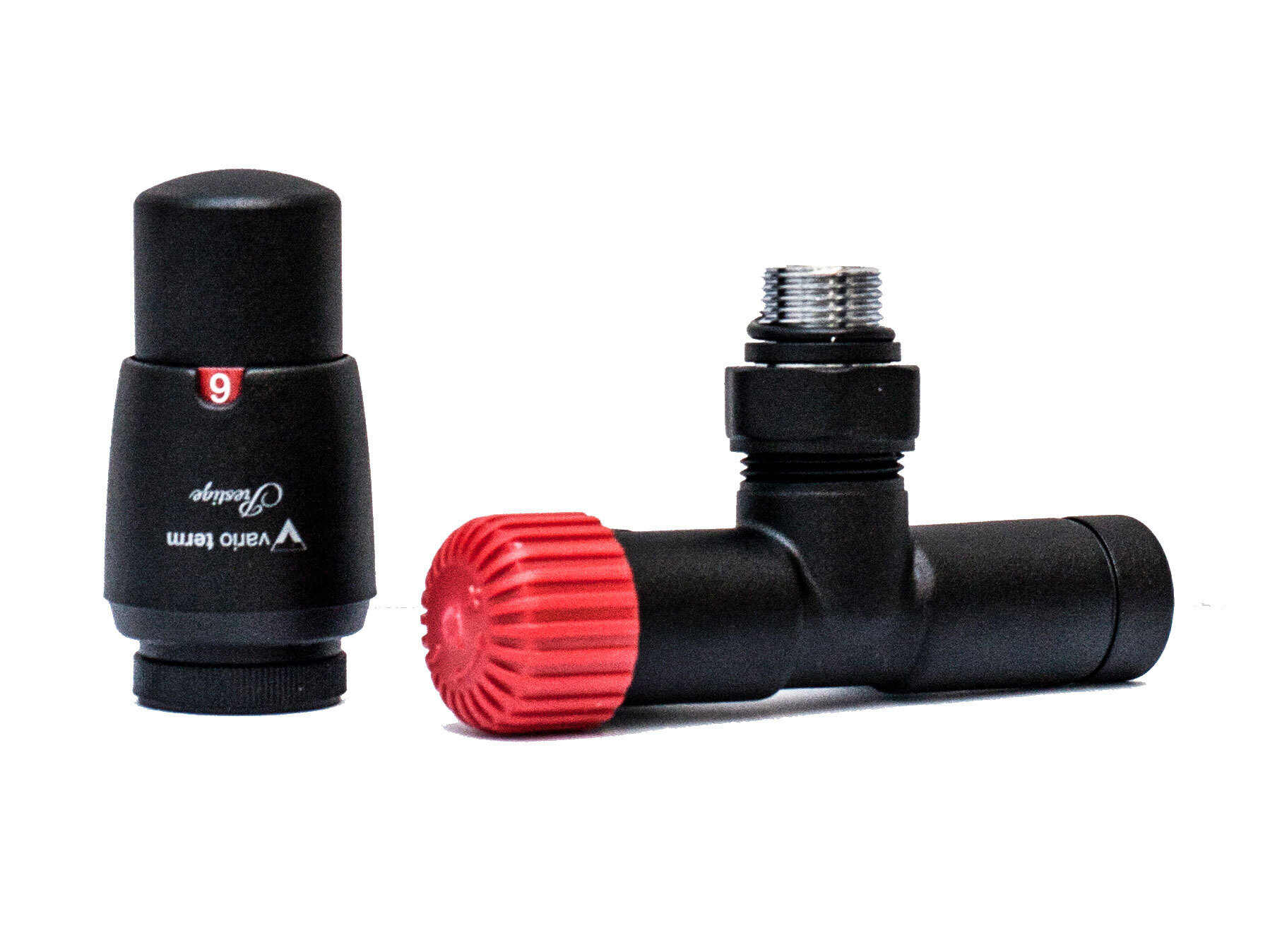 Изображение товара Комплект терморегулирующий угловой Vario Term Unico UGS0214CFK/P 1/2" цвет черный