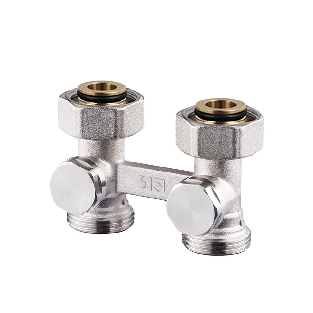 Изображение товара Прямой Н-образный клапан SR Rubinetterie 3/4" для нижнего подключения отопления