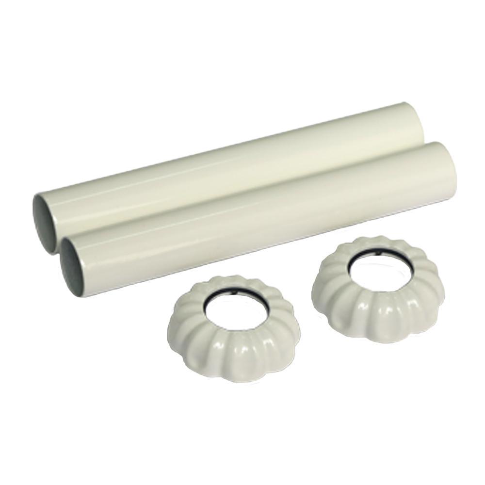 Изображение товара Комплект декоративных трубок SR Rubinetterie Ретро 70xD 18-20-1/2 белый