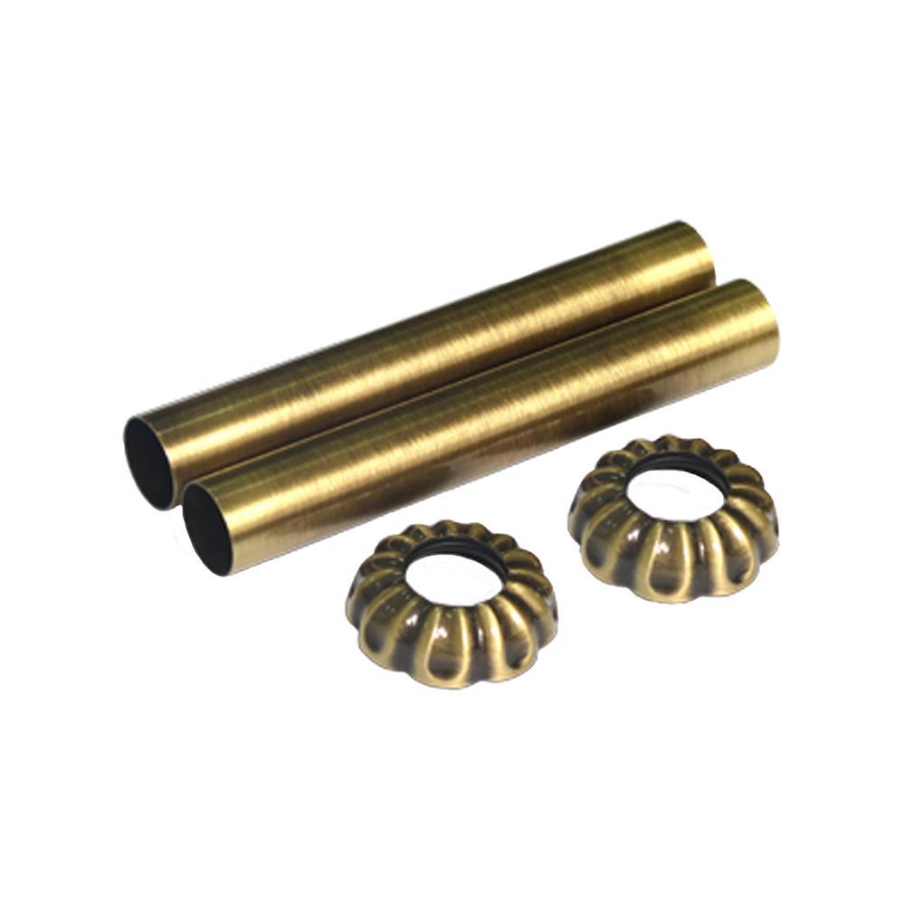 Изображение товара Комплект декоративных трубок SR Rubinetterie ретро 70xD 18-20 1/2" латунь