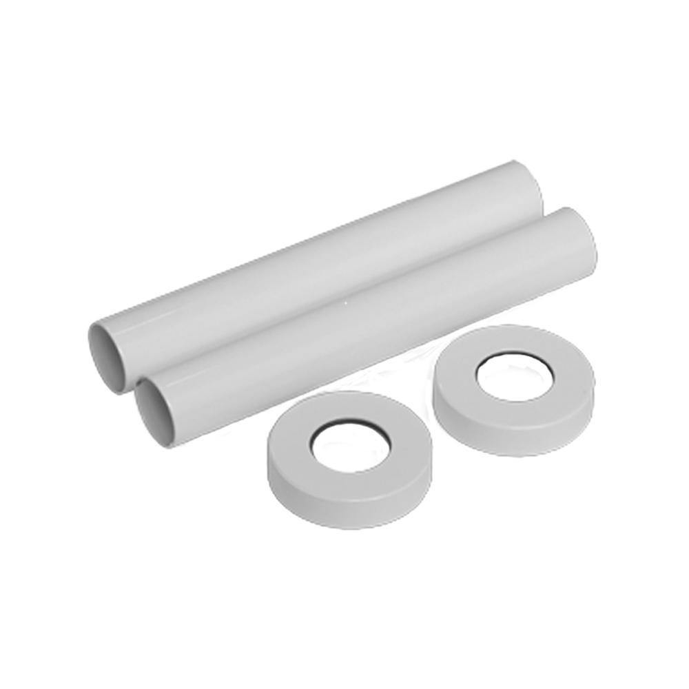 Изображение товара Комплект декоративных трубок SR Rubinetterie 70xD 18-20-1/2" белый