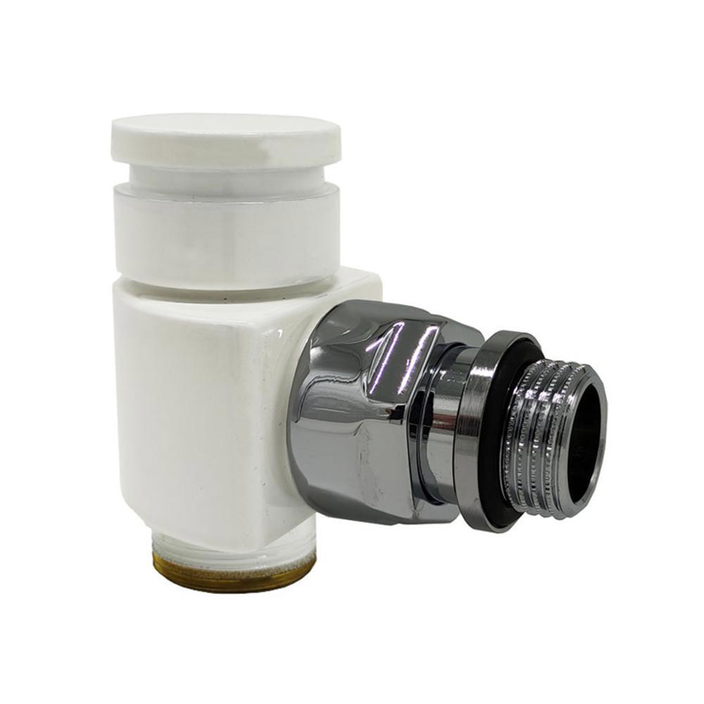 Изображение товара Угловой запорный клапан SR Rubinetterie Prestige & Minimal 1/2" x 24/19 цвет белый