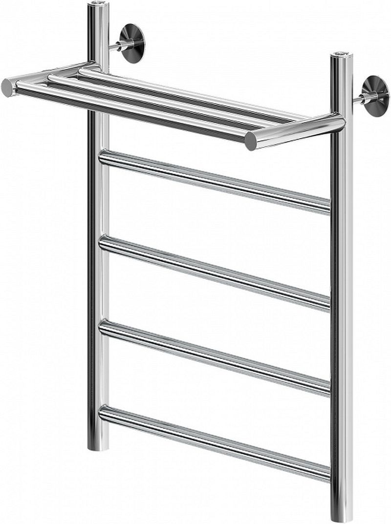 Изображение товара Полотенцесушитель водяной с полкой Aquanet Mauro 40x60 см 3/4" нержавеющая сталь