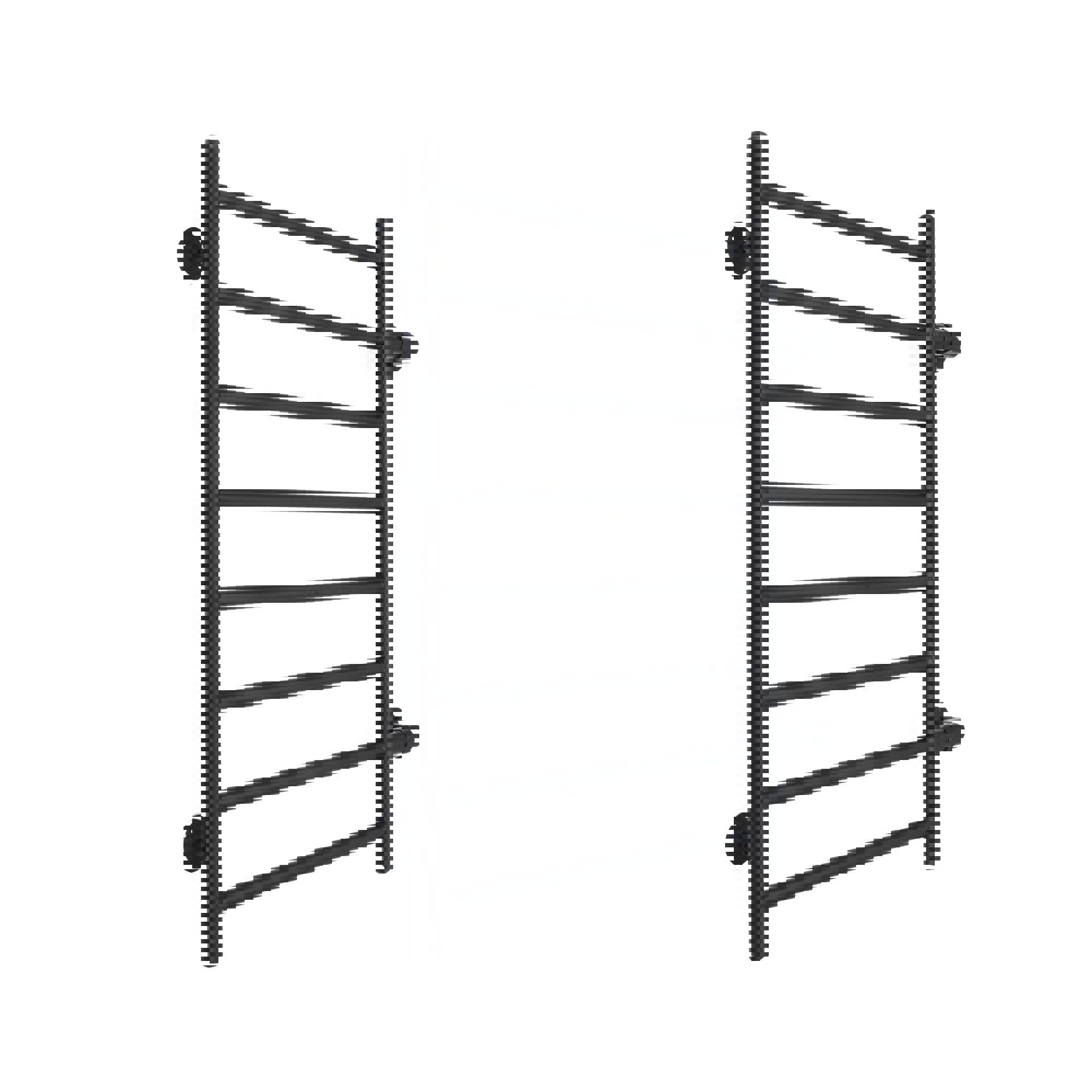 Изображение товара Водяной полотенцесушитель Ariano Версаль 80x53 см нержавеющая сталь черный матовый