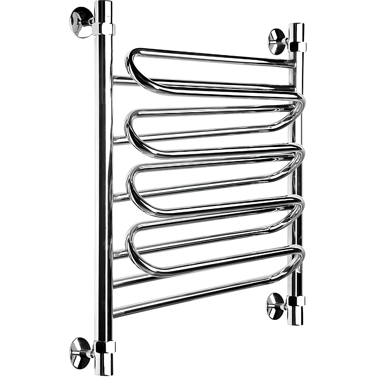 Изображение товара Водяной полотенцесушитель Ника Curve Г 60x50 см нержавеющая сталь АИСИ 304