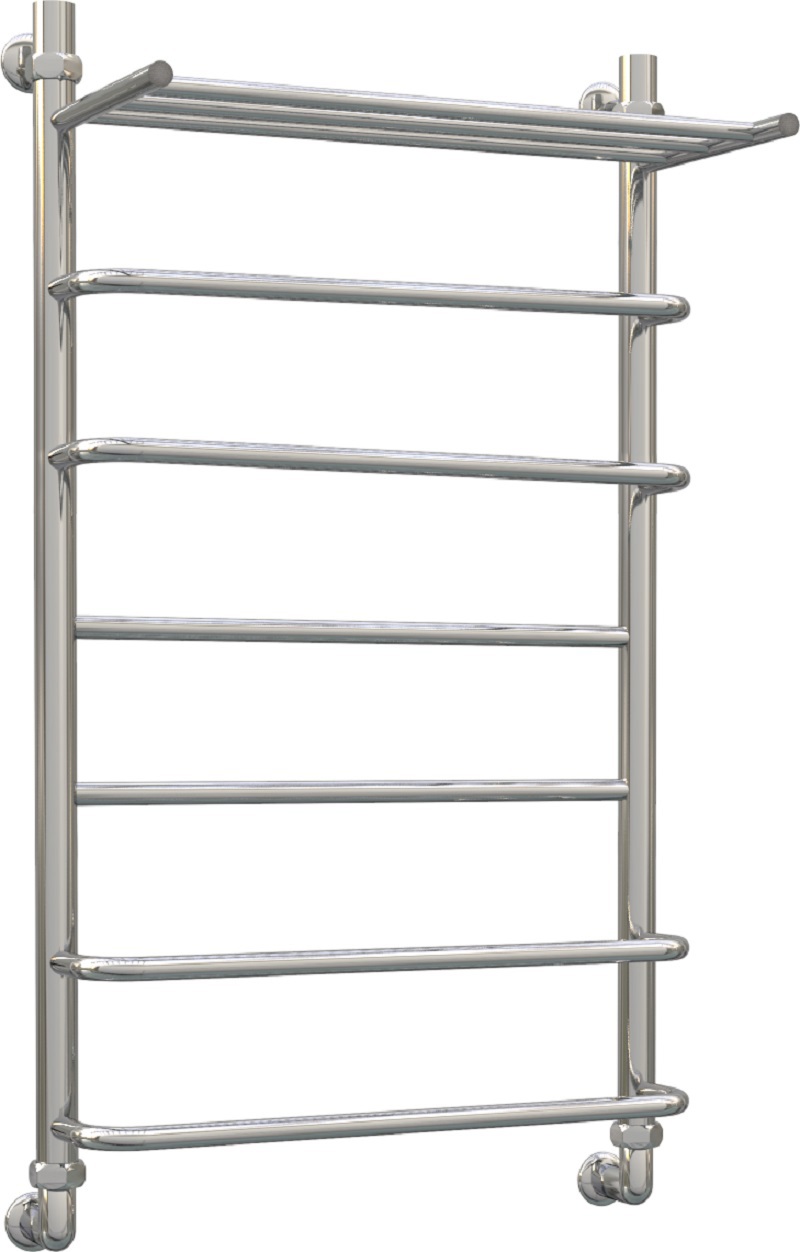 Изображение товара Водяной полотенцесушитель с полкой AQUANERZH Скоба Прямая 60x70 см из нержавеющей стали