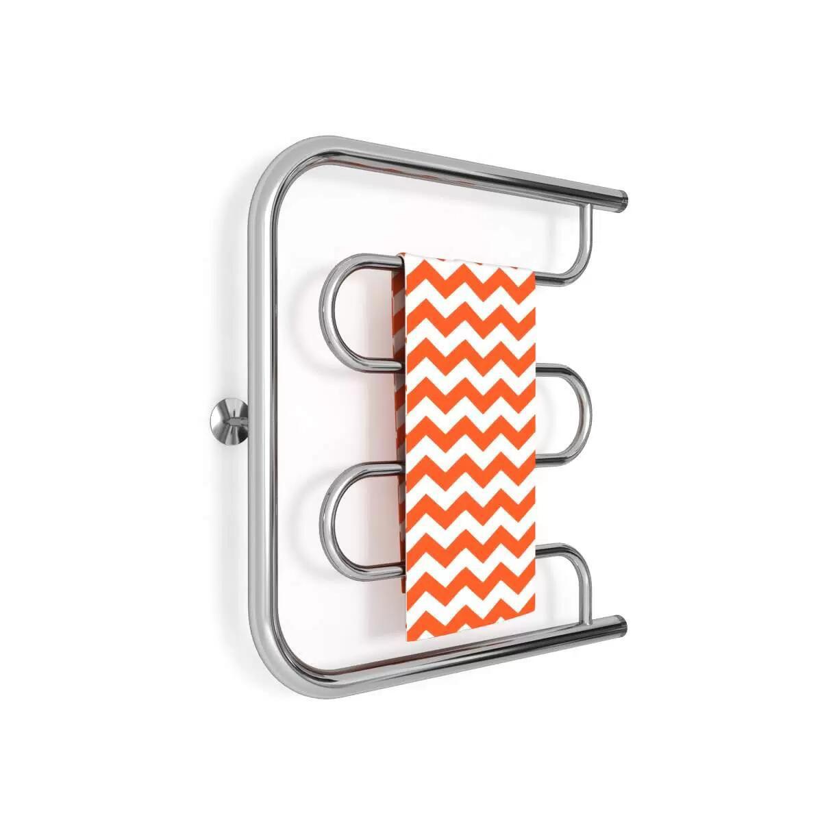 Изображение товара Водяной полотенцесушитель Zigzag D U-образный 600x600 мм из нержавеющей стали Россия