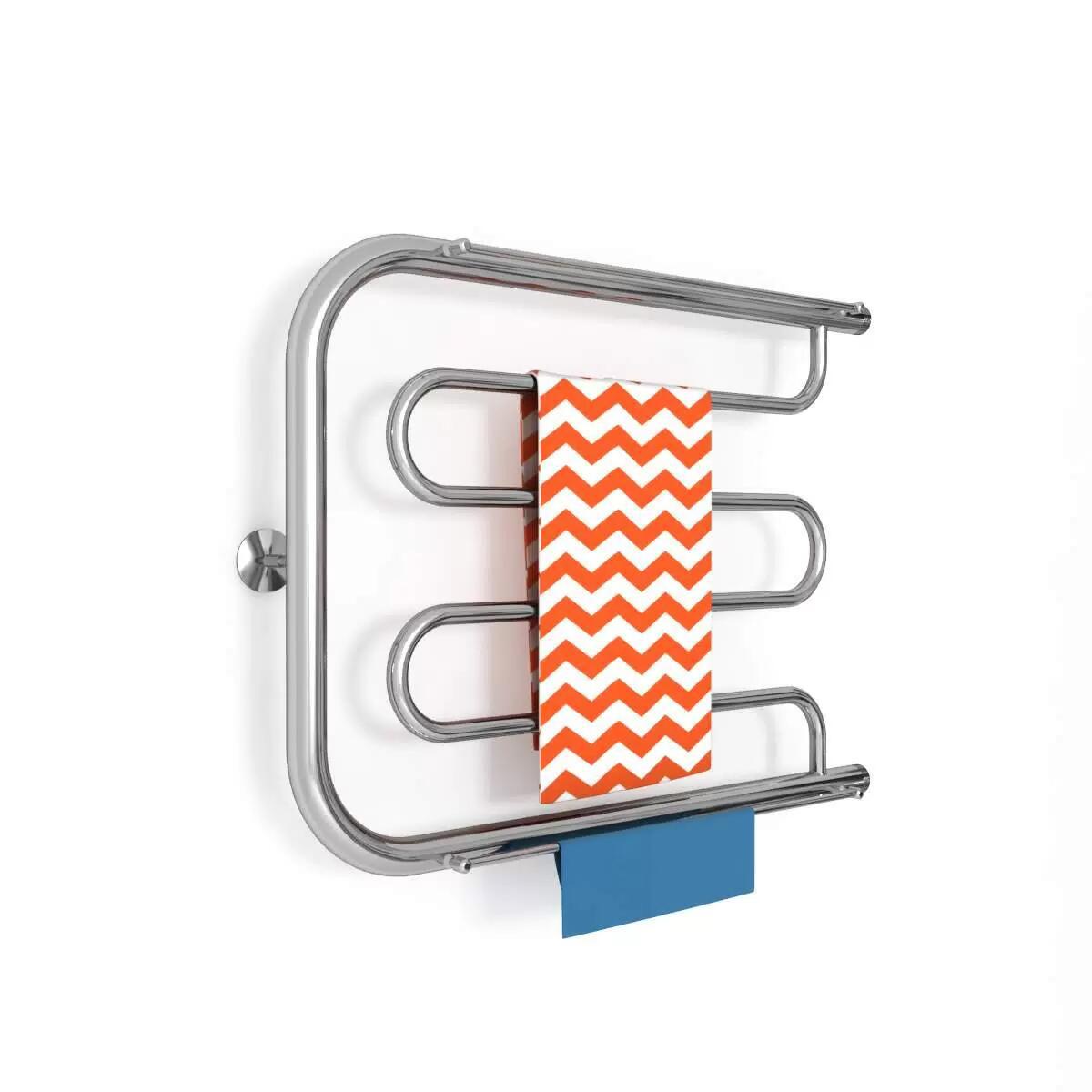 Изображение товара Водяной полотенцесушитель Zigzag D 70x50 см с полкой из нержавеющей стали Россия