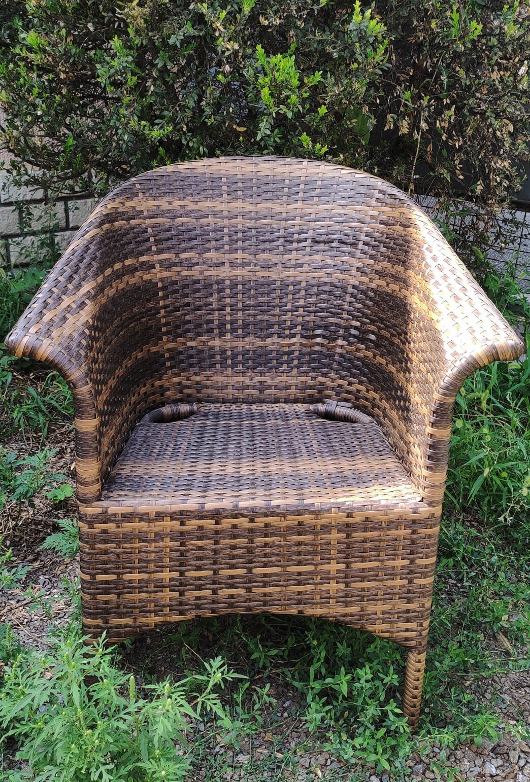 Изображение товара Кресло садовое Ривьера CALAMUSDON из искусственного ротанга коричневое