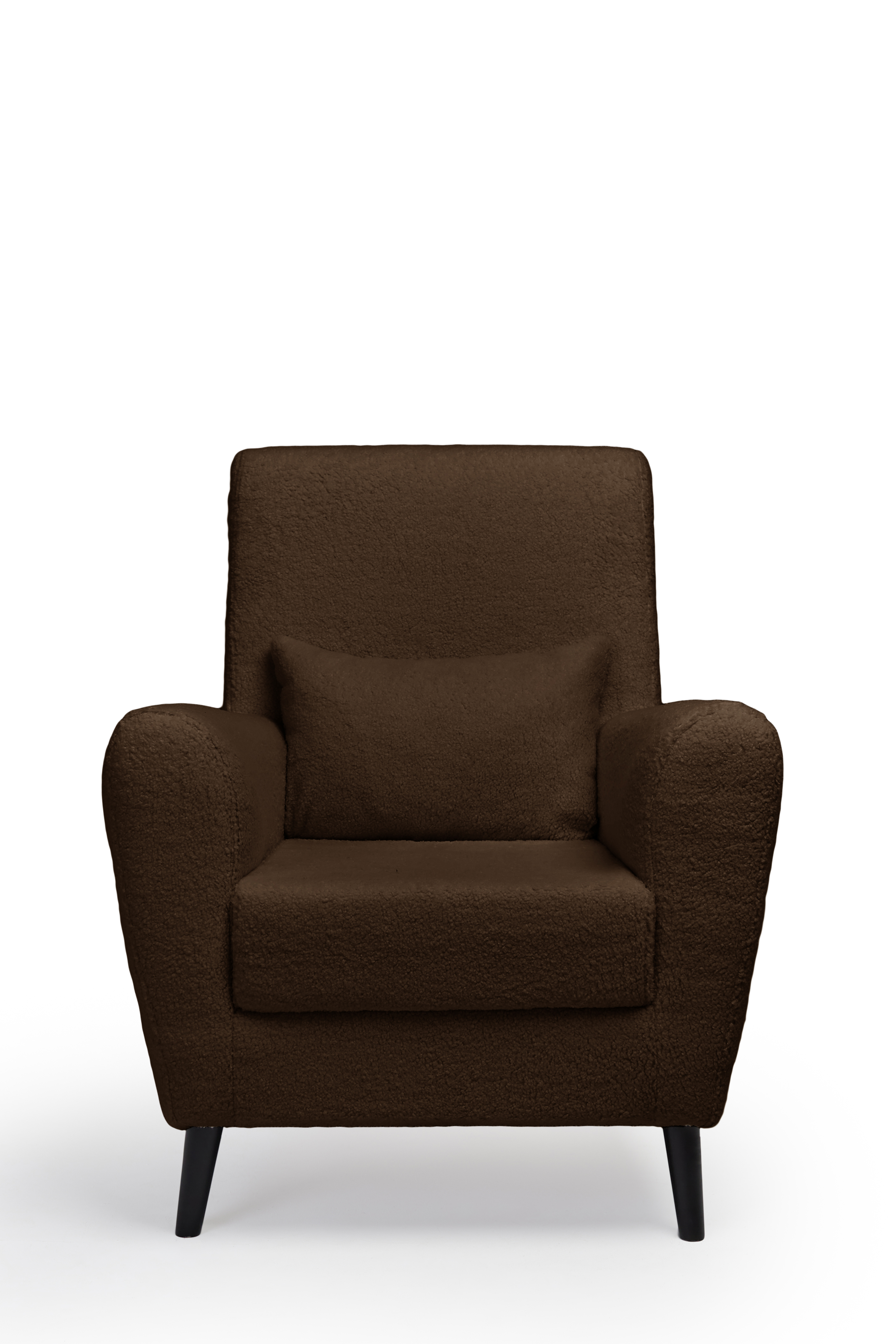 Изображение товара Кресло Либерти Lamb 75x90 см искусственный мех коричневый