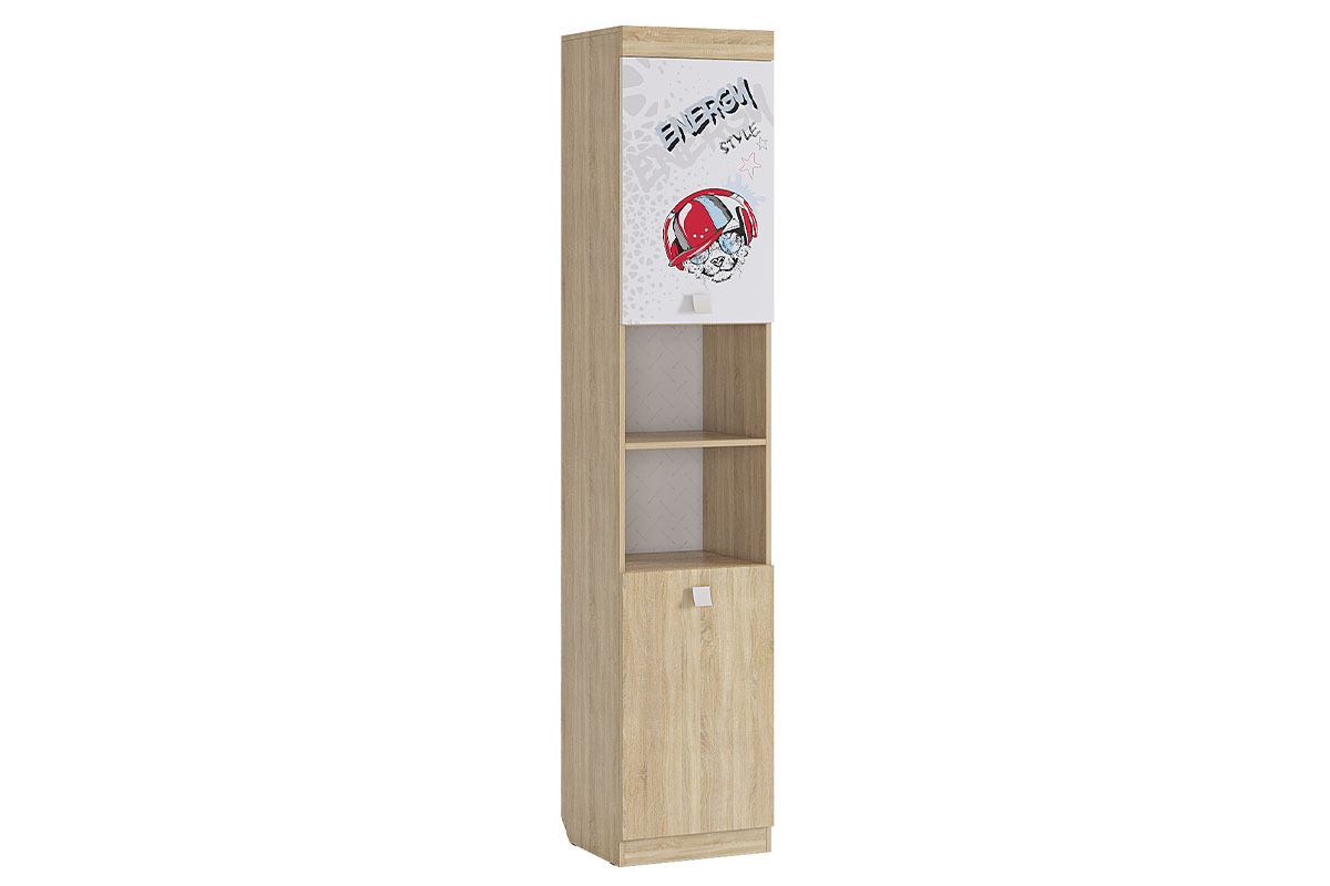Изображение товара Стеллаж с секциями Mebelson 45x220x42 см ЛДСП цвет белый/дуб сонома Изображение товара Стеллаж с секциями Mebelson 45x220x42 см ЛДСП цвет белый/дуб сонома