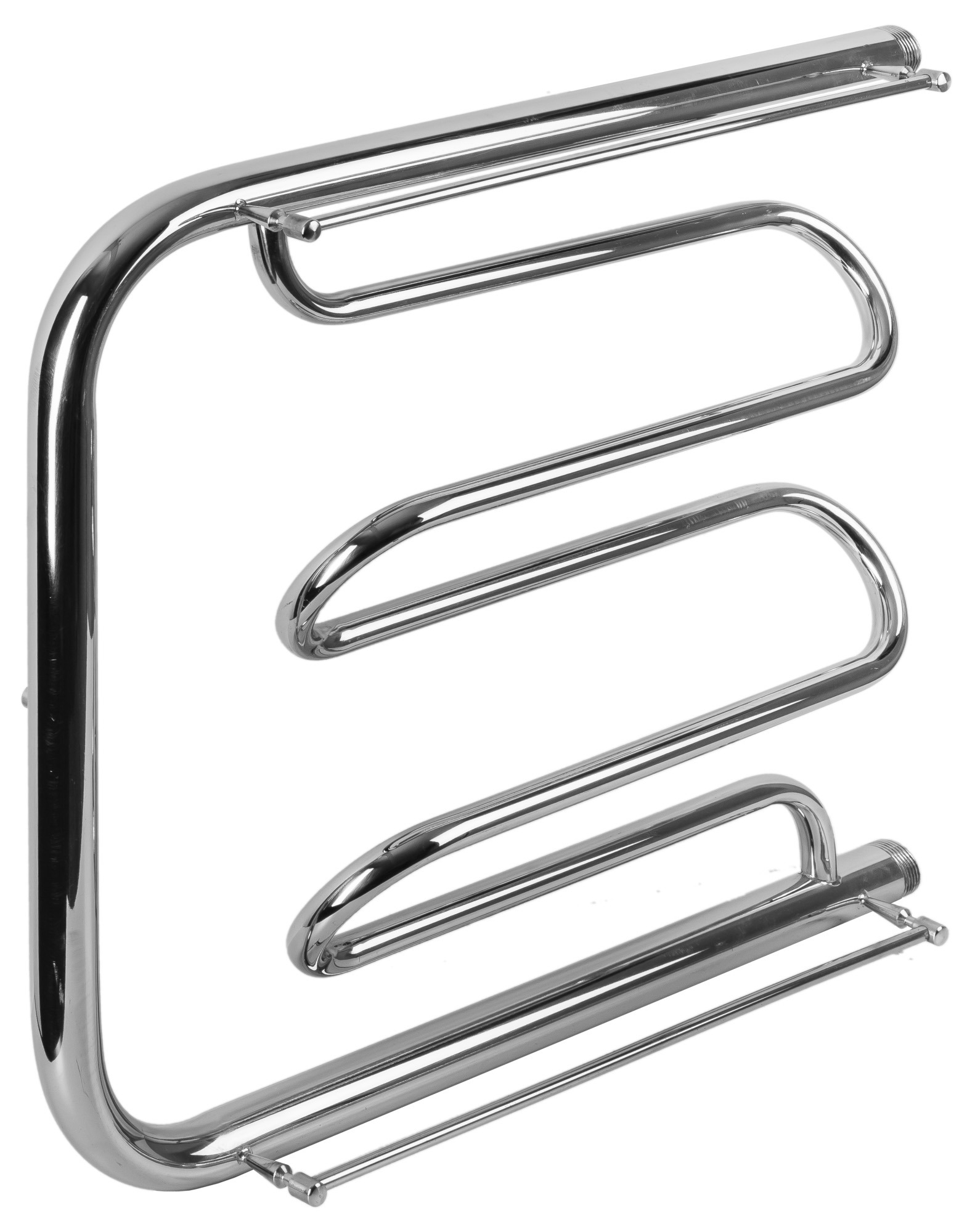 Изображение товара Водяной полотенцесушитель INDIGO Фокстрот Liana 60x50 см из нержавеющей стали с полкой