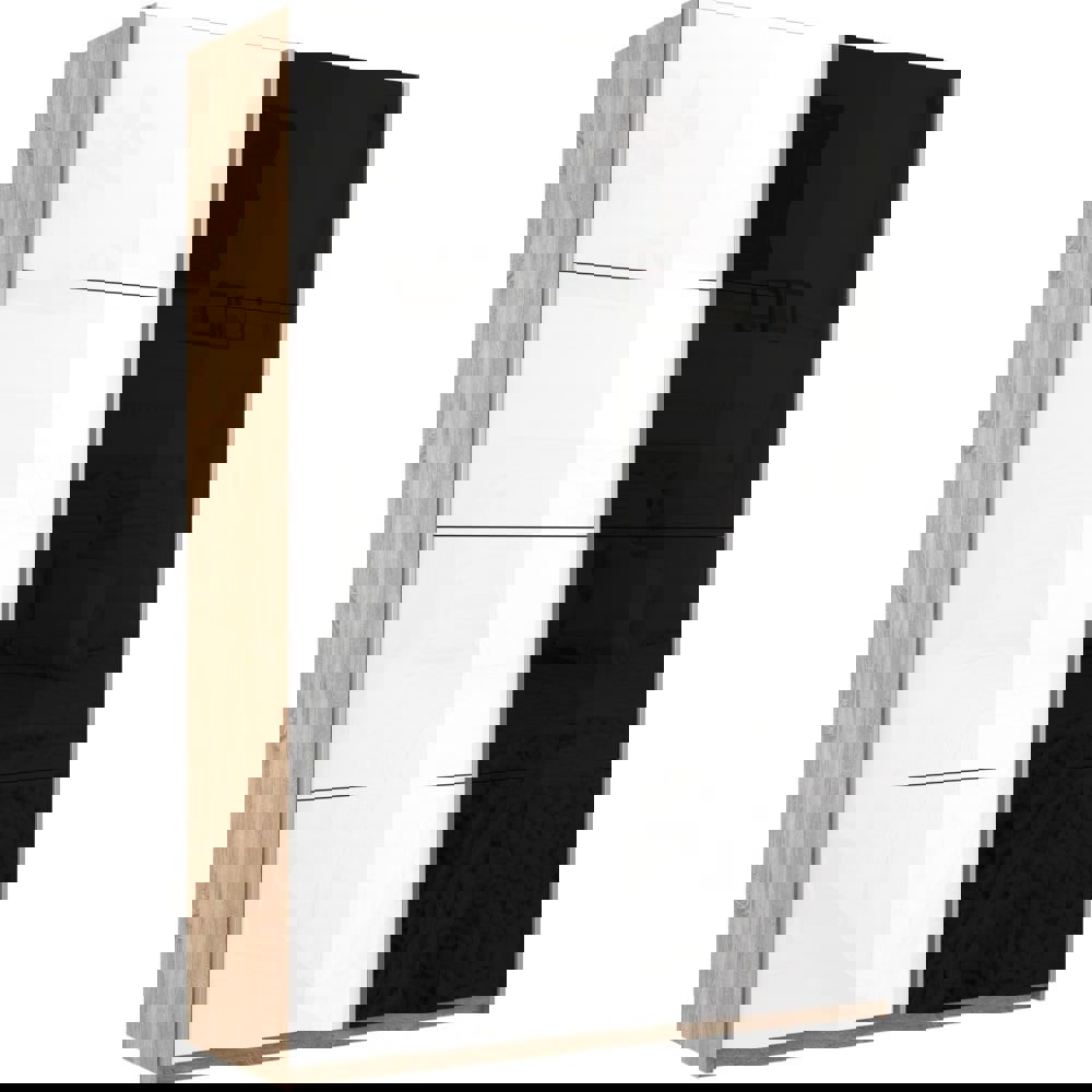 Изображение товара Шкаф-купе Мебельная Компания Е1 2 дверный серия Прайм цвет дуб сонома 230x140x57 см