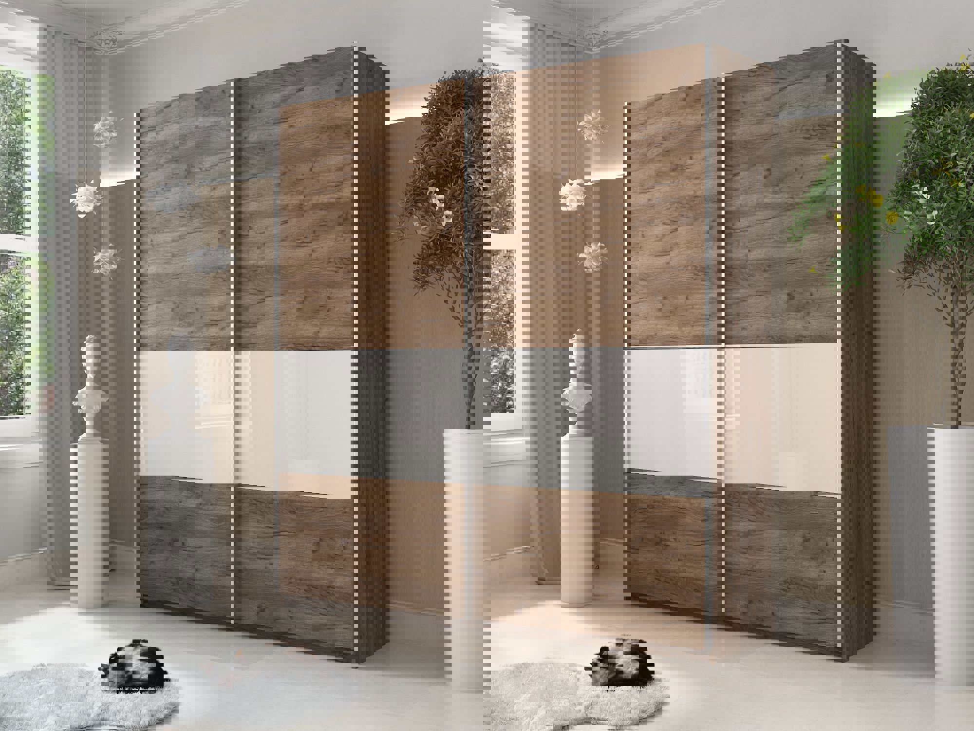 Изображение товара Шкаф-купе Мебельная Компания Е1 2 дверный 230x160x57 см