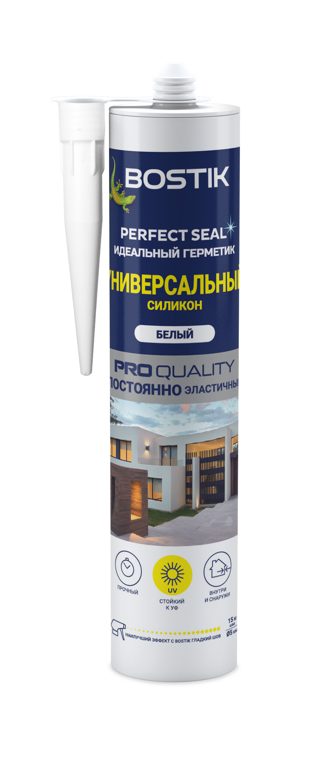 Изображение товара Герметик силиконовый Bostik Bok638516p морозостойкий устойчивый к ультрафиолету влагостойкий белый 280 мл 1 шт Изображение товара Герметик силиконовый Bostik Bok638516p морозостойкий устойчивый к ультрафиолету влагостойкий белый 280 мл 1 шт