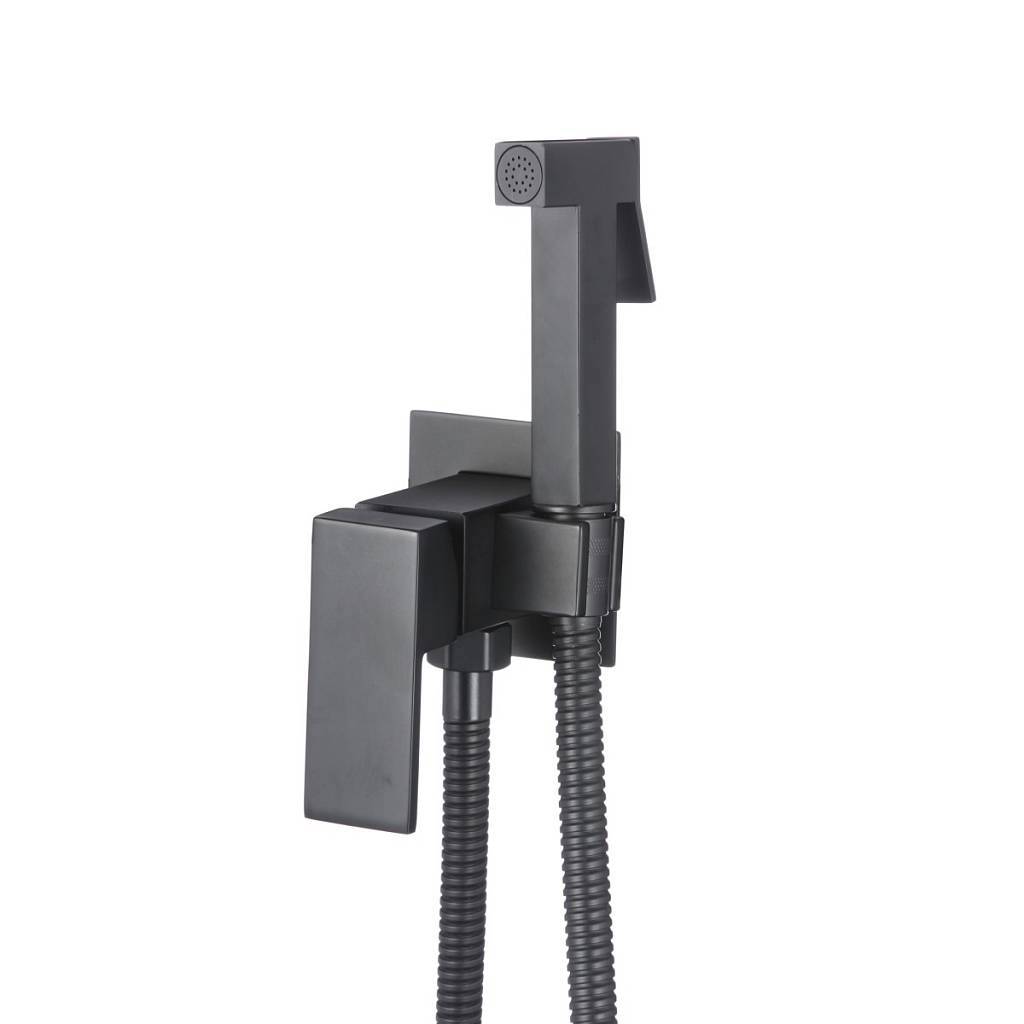 Изображение товара Гигиенический душ Maretti Umbria Black с латунным корпусом, 150 см шланг