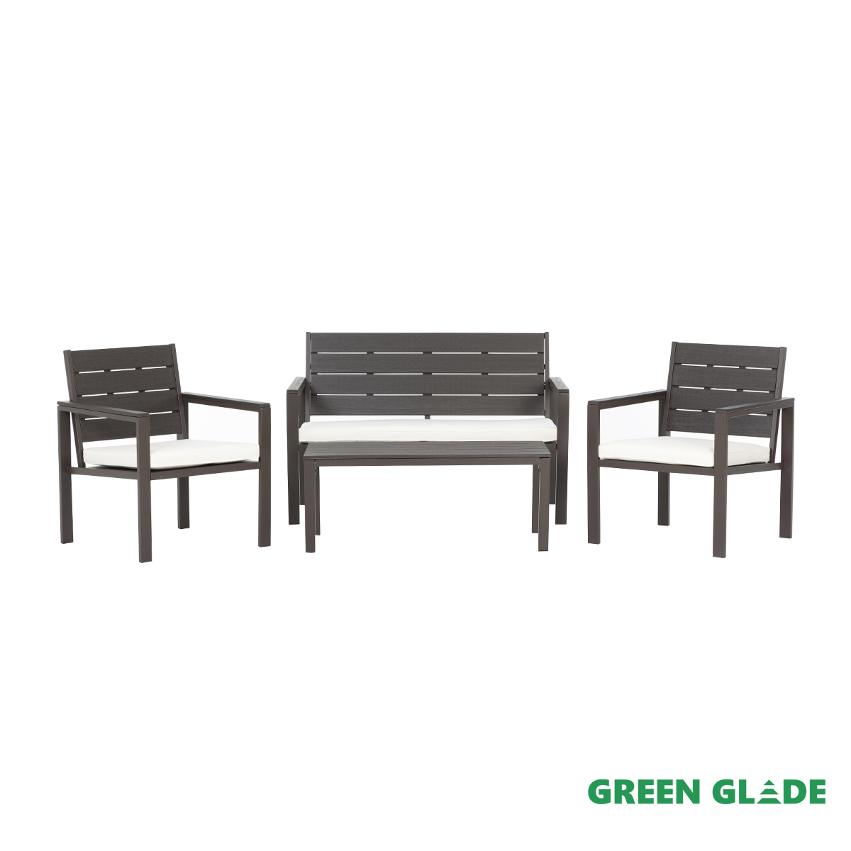 Изображение товара Набор садовой мебели для отдыха 4 предмета Green glade коричневый