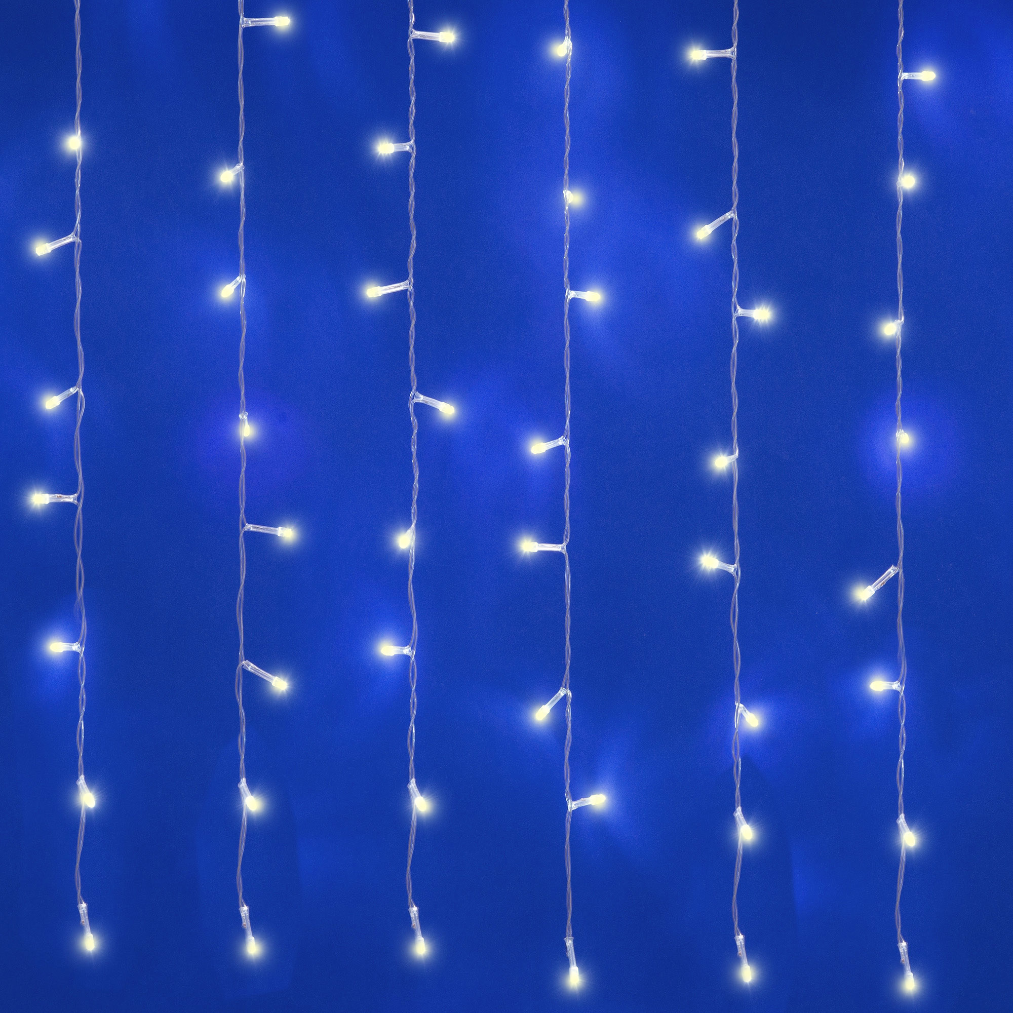 Изображение товара Светодиодный занавес гирлянда Uniel 3м 384 LED 8 режимов теплый белый IP44 с пультом