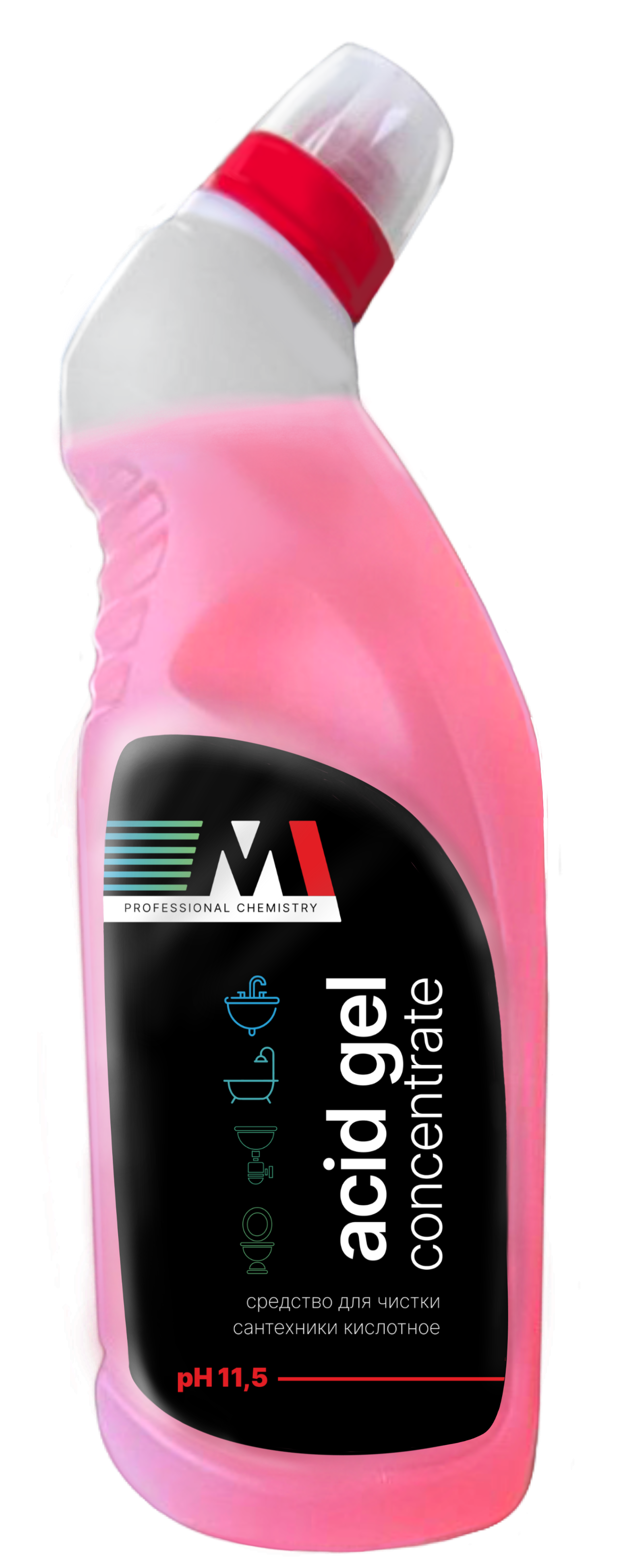 Изображение товара Средство для чистки сантехники M1 Professional Chemistry кислотное 0.75 л