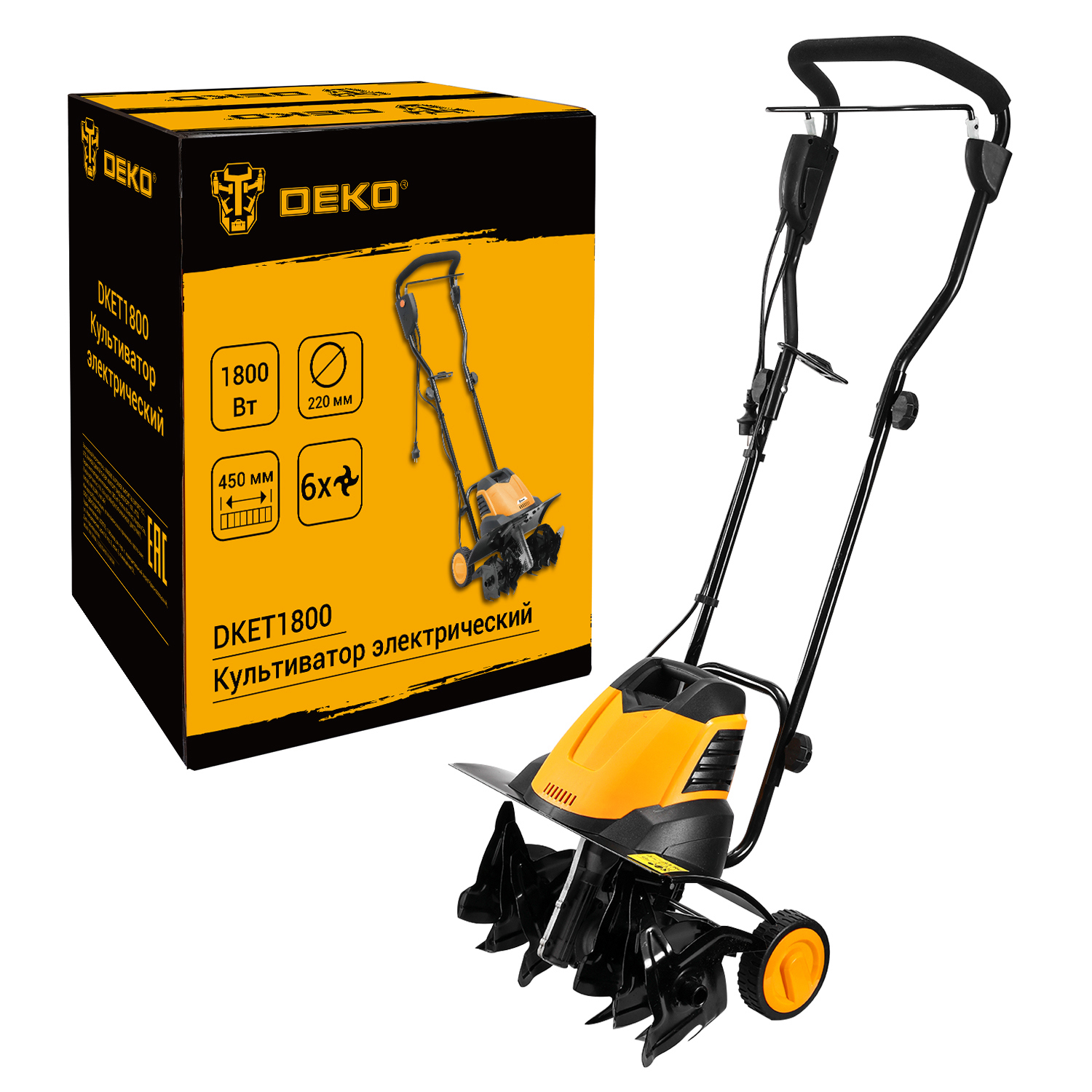 Изображение товара Культиватор электрический Deko DKET1800 1800 Вт