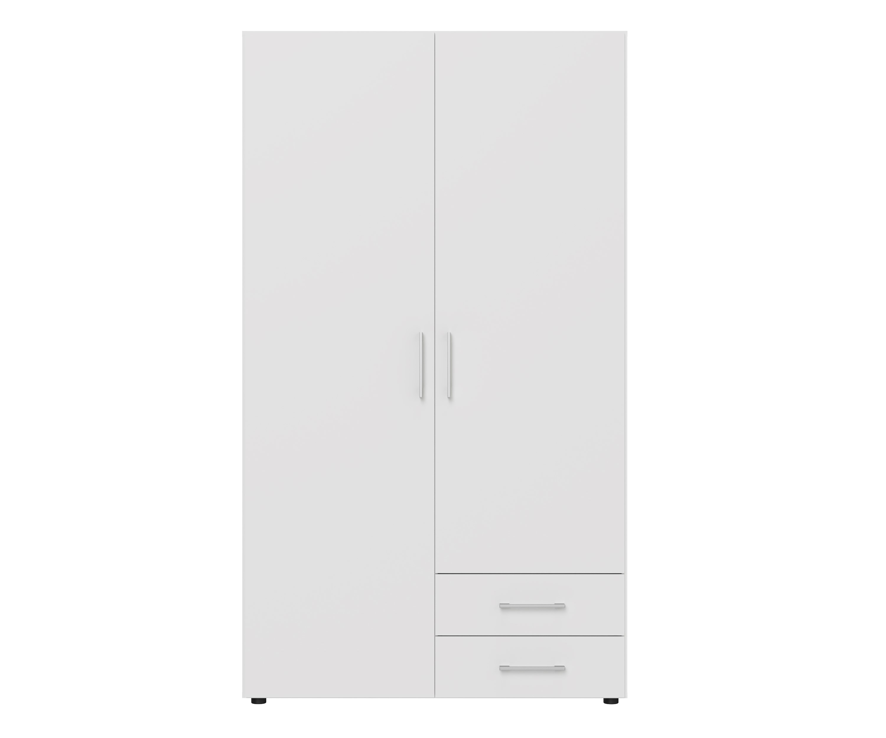 Изображение товара Двухстворчатый шкаф Lazurit 2 дверный 100.6x176.2x51.3 см белый современный стиль