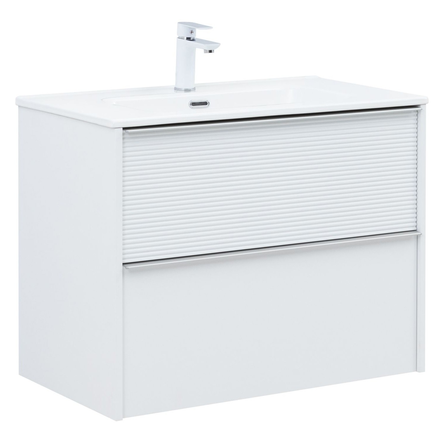 Изображение товара Тумба под раковину AQUANET Вита 80 см белая напольная с ящиками и влагостойкой отделкой