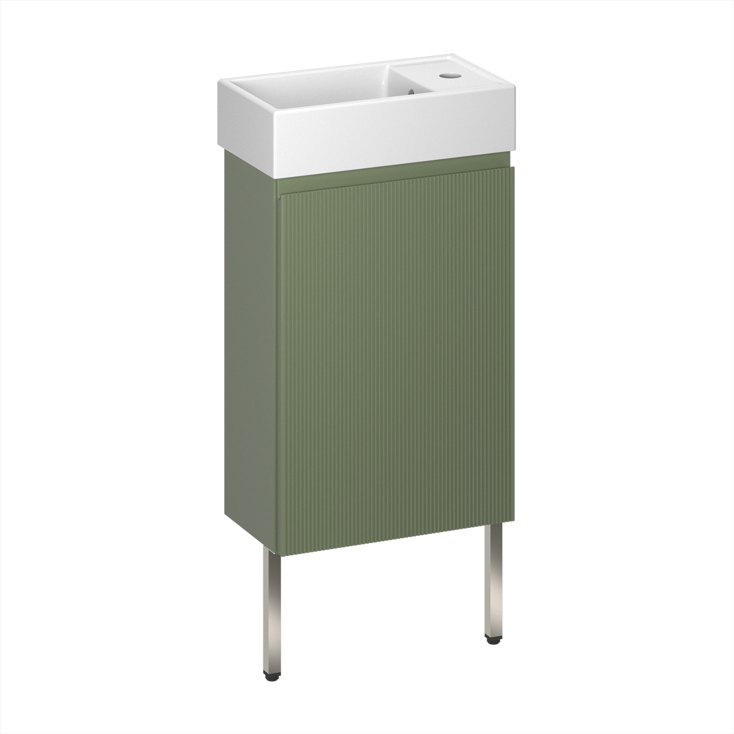 Изображение товара Подвесная тумба с раковиной Wellsee 221805003 зеленая 40 см влагостойкая