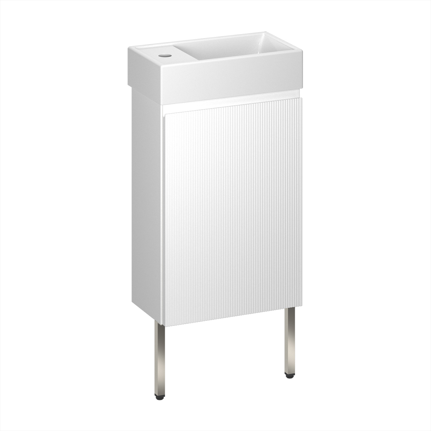 Изображение товара Тумба под раковину подвесная Wellsee 221801004 40см с раковиной цвет белый