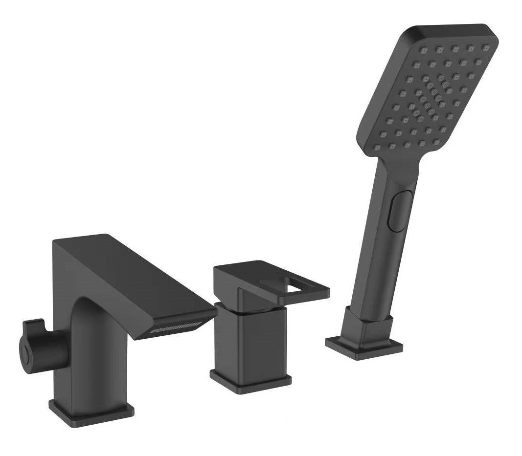 Изображение товара Смеситель для ванны Esko Vela PB 355B однорычажный с душевой лейкой цвет черный