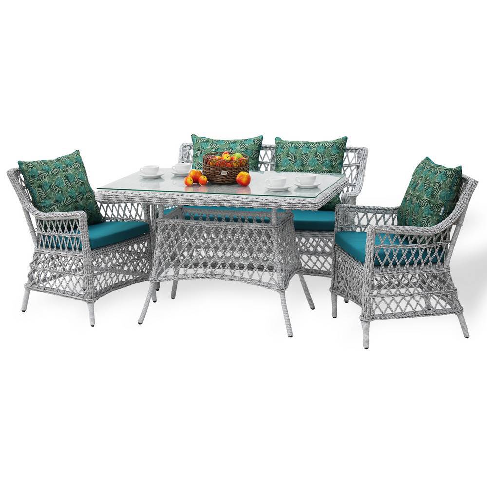 Изображение товара Набор обеденной мебели для сада Malacca Гайс полиротанг 4 предмета