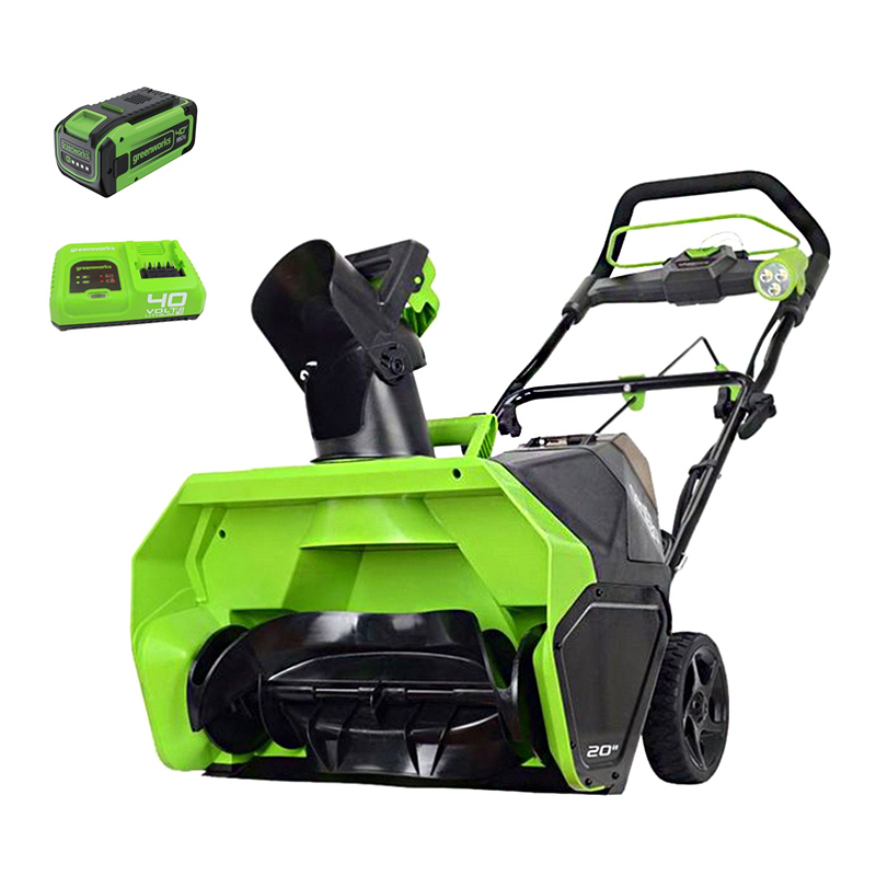 Изображение товара Аккумуляторный снегоуборщик GreenWorks GD40STK8 40В 8Ач