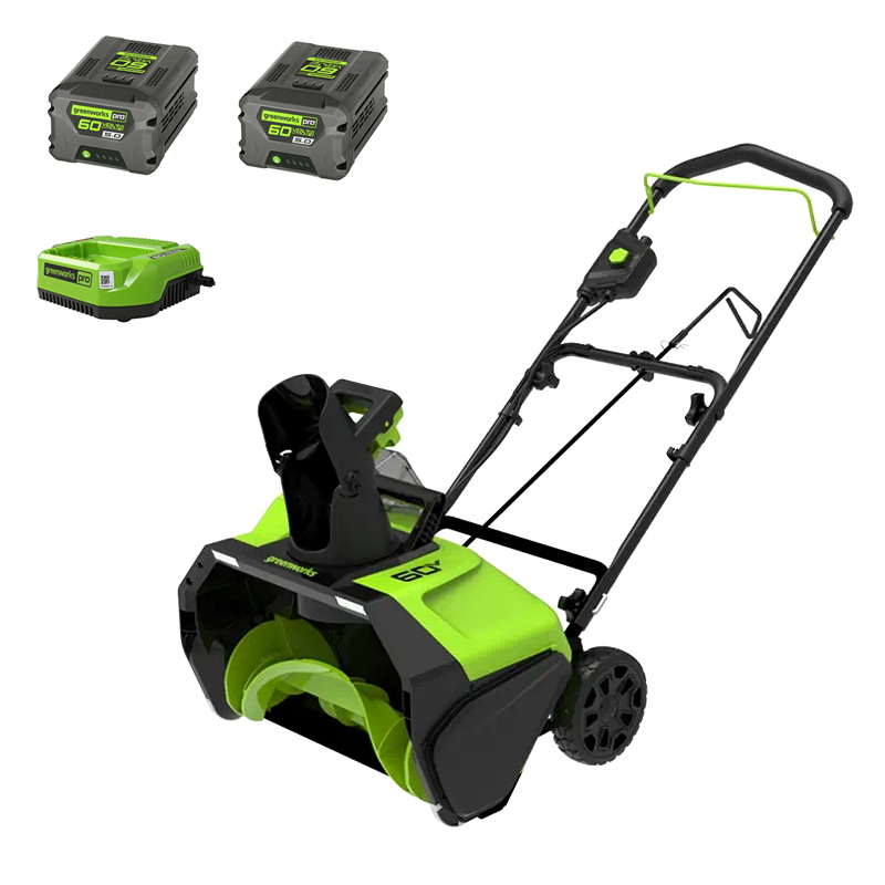 Изображение товара Снегоуборщик аккумуляторный Greenworks GD60PSTK4II 60V 51 см