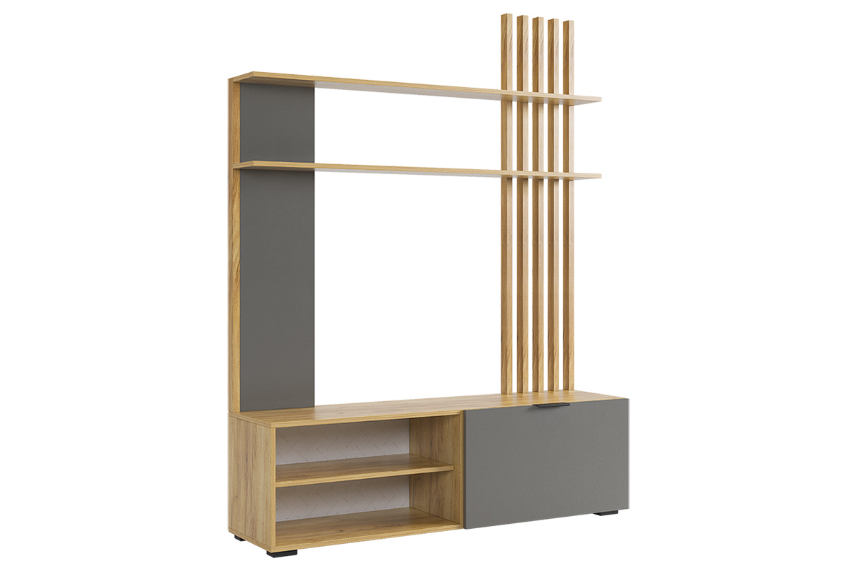 Изображение товара Шкаф для телевизора Mebelson гостиная Бери 140x181x35 см графит