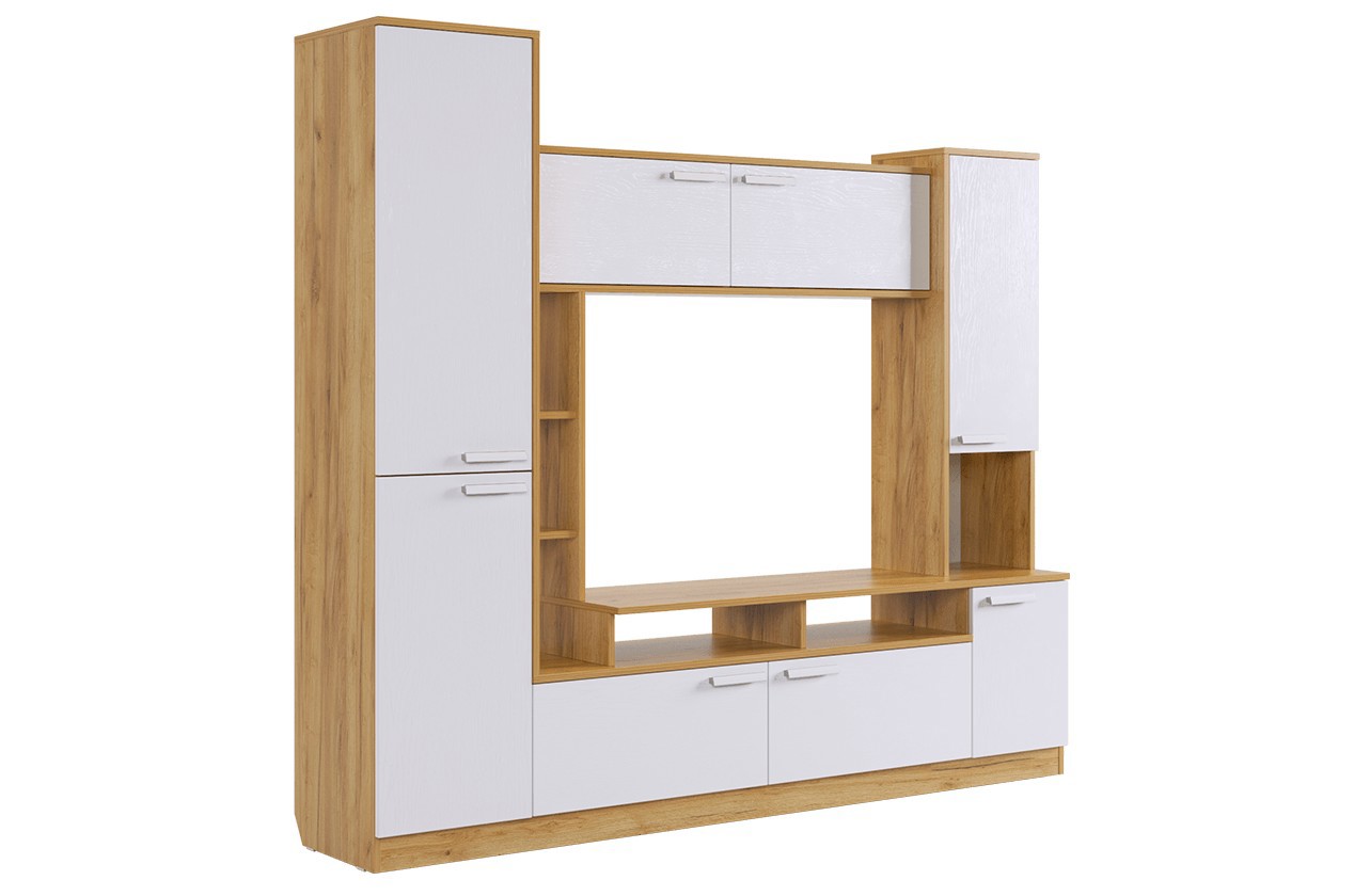 Изображение товара Шкаф для телевизора Mebelson 191x171x43 см ЛДСП цвет белый