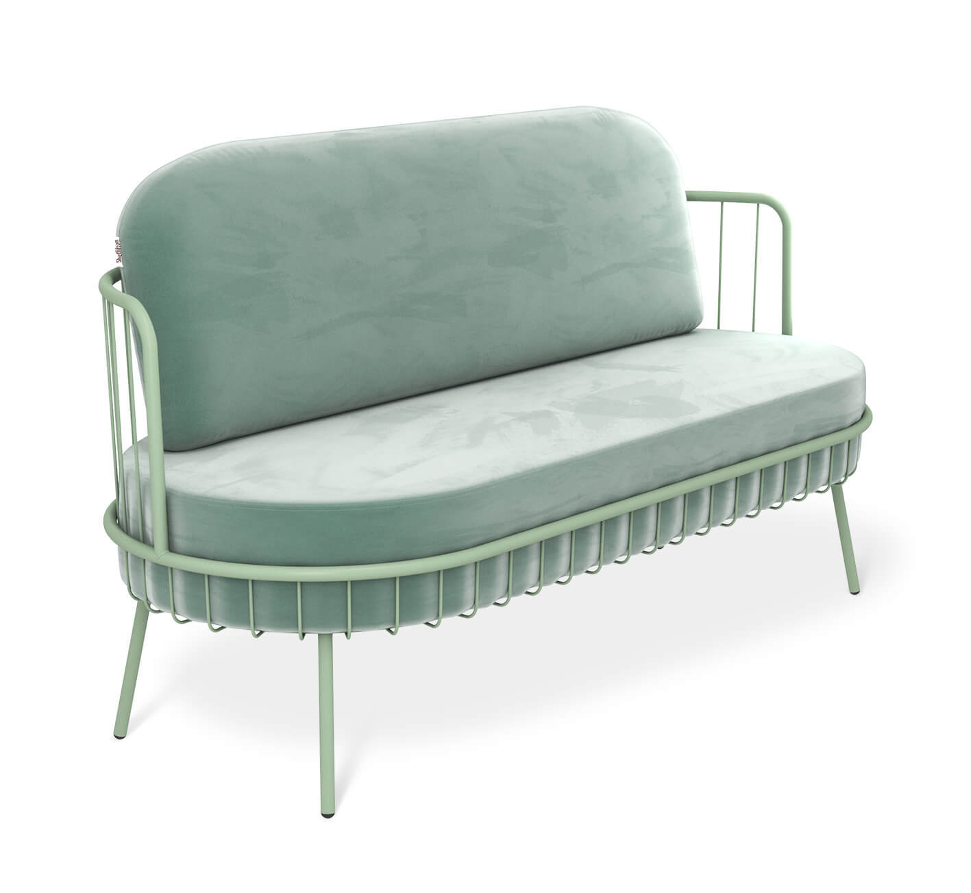 Изображение товара Диван прямой Sheffilton Sht-sf8 из микровелюра элегантный дизайн