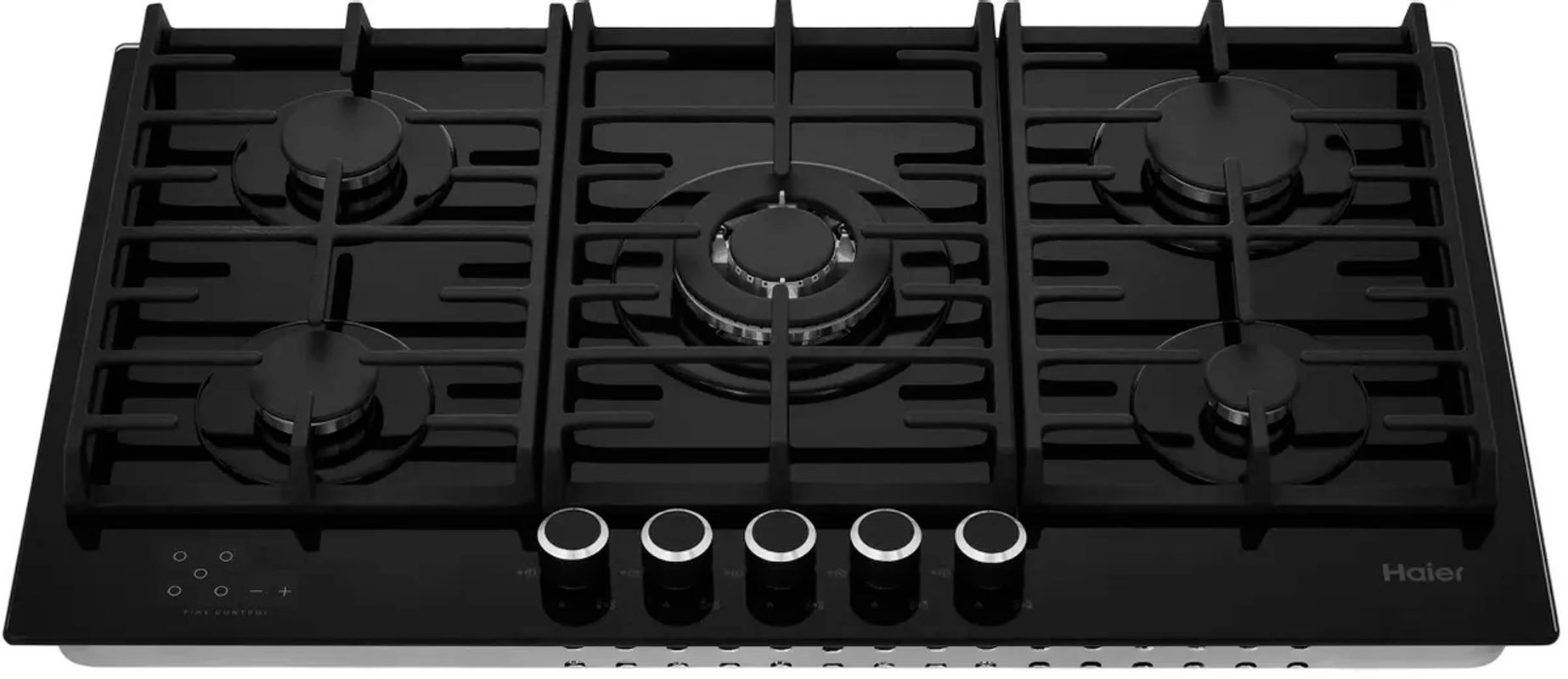 Изображение товара Встраиваемая газовая варочная панель Haier HHX-G95CWSB 86 см 5 конфорок цвет черный