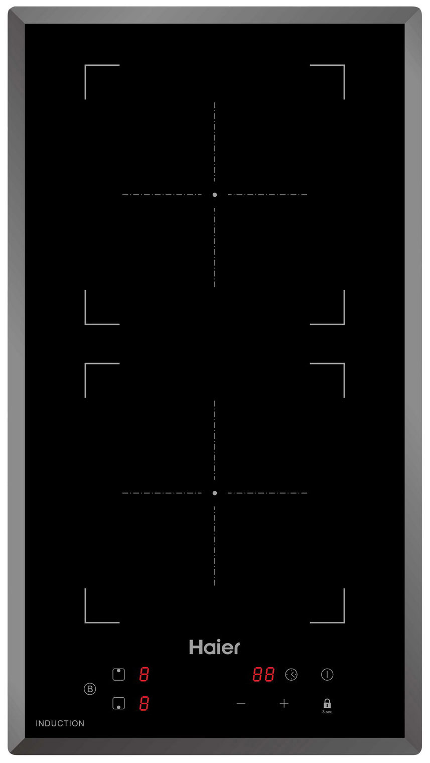 Изображение товара Индукционная варочная панель Haier HHY-Y32NVB 2 конфорки стеклокерамика черный