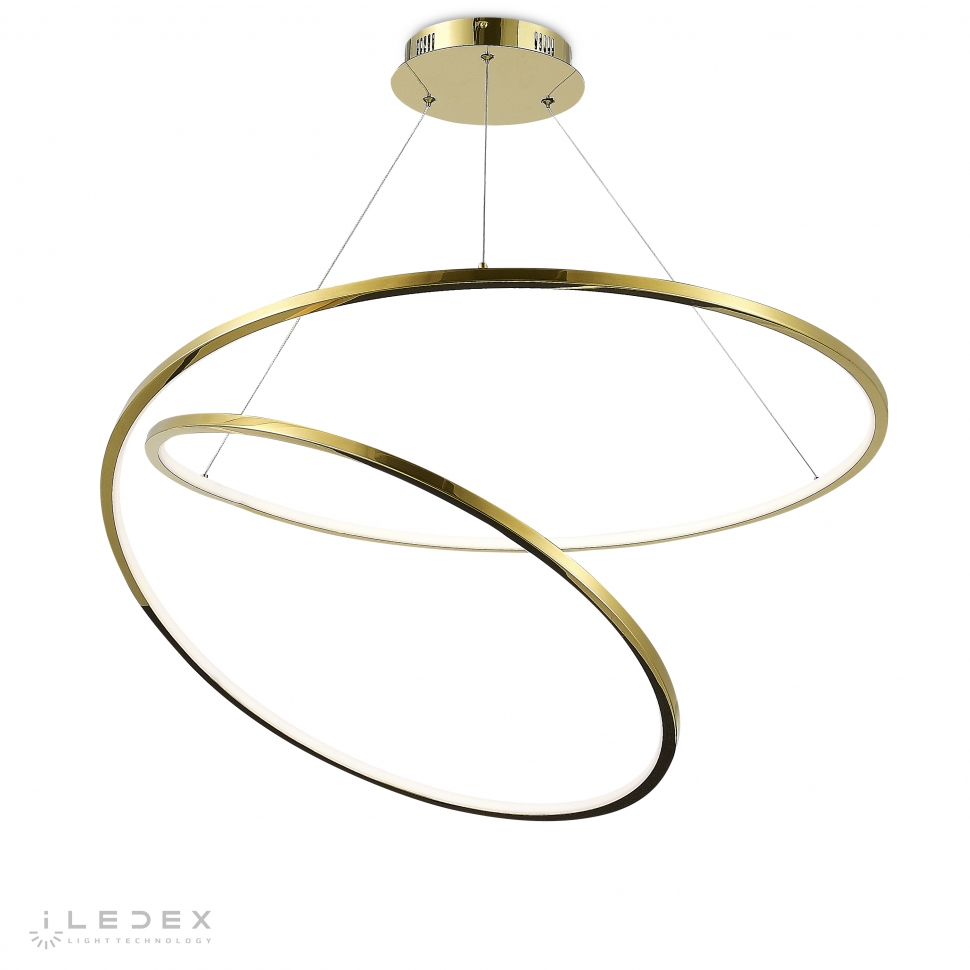 Изображение товара Люстра подвесная светодиодная Iledex Axis XT08-D800 GD 20 м² нейтральный белый свет