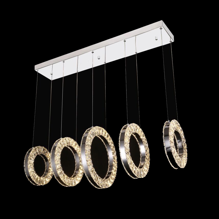 Изображение товара Люстра подвесная Iledex Crystal ice 72W с пультом управление стильная для современных интерьеров