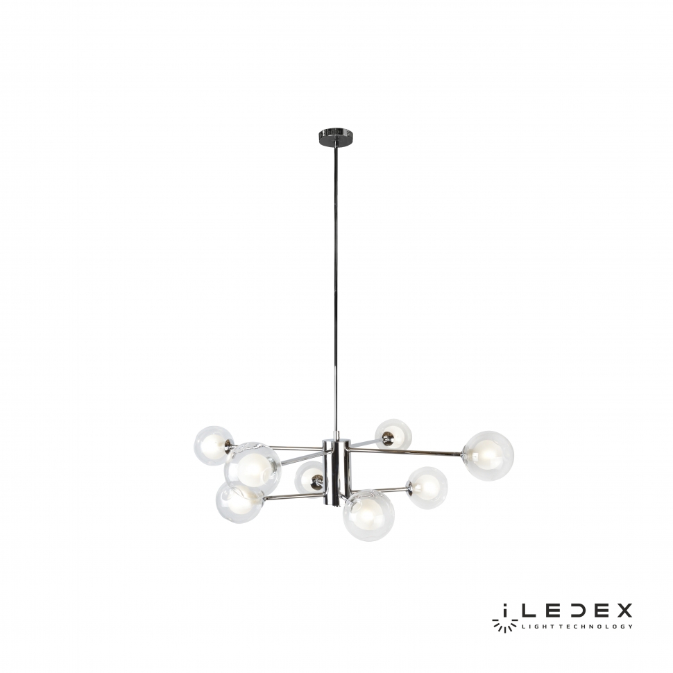 Изображение товара Подвесная светодиодная люстра Iledex Modo с регулируемыми плафонами 10.4 м² серый