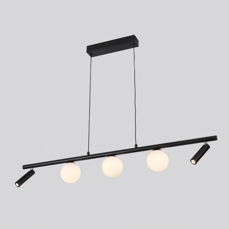 Изображение товара Люстра подвесная светодиодная Iledex Telescope C4774-100-sbk 6.29 м² теплый белый (желтый) свет цвет матовый, черный