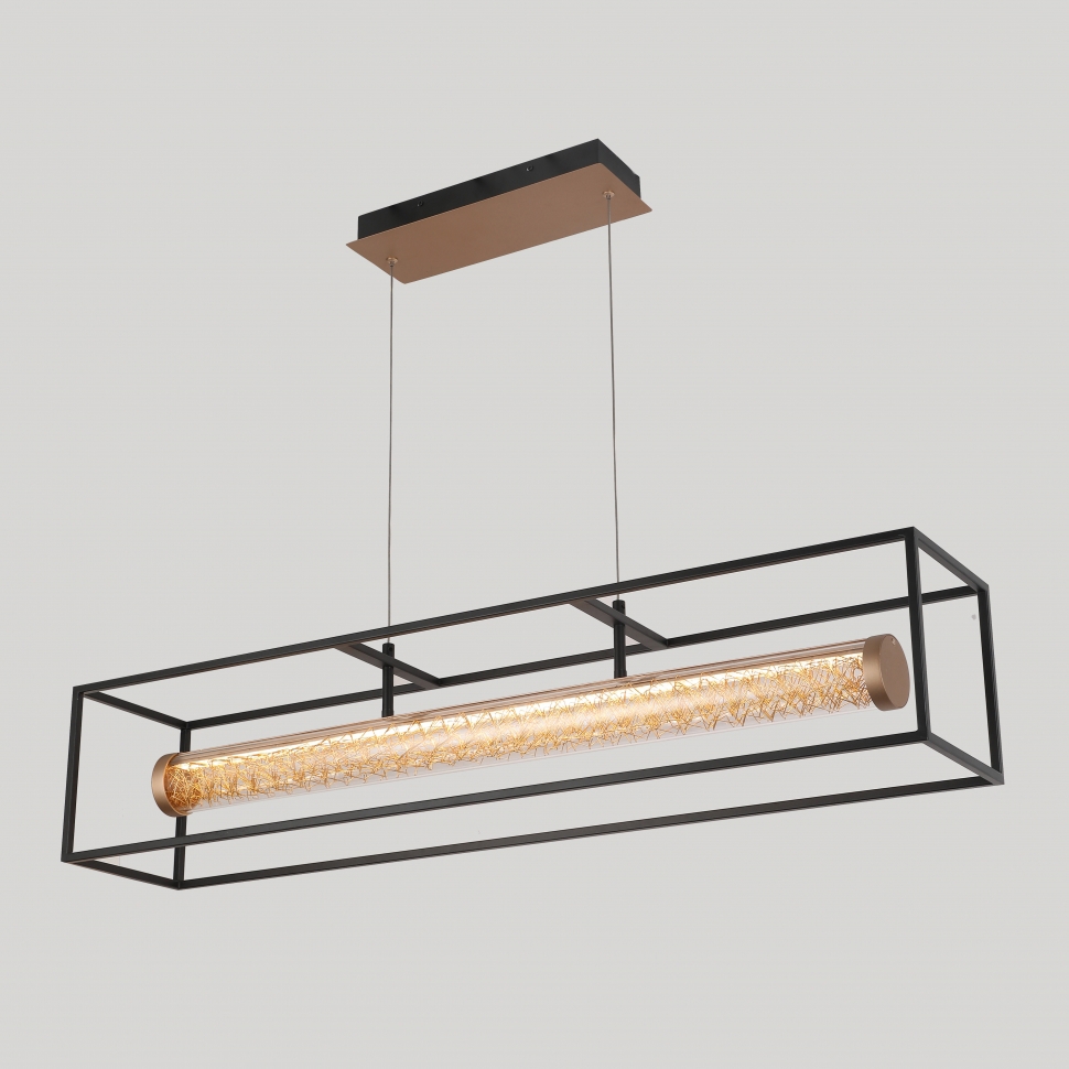 Изображение товара Люстра подвесная светодиодная Iledex Look с пультом регулируемый белый свет черный