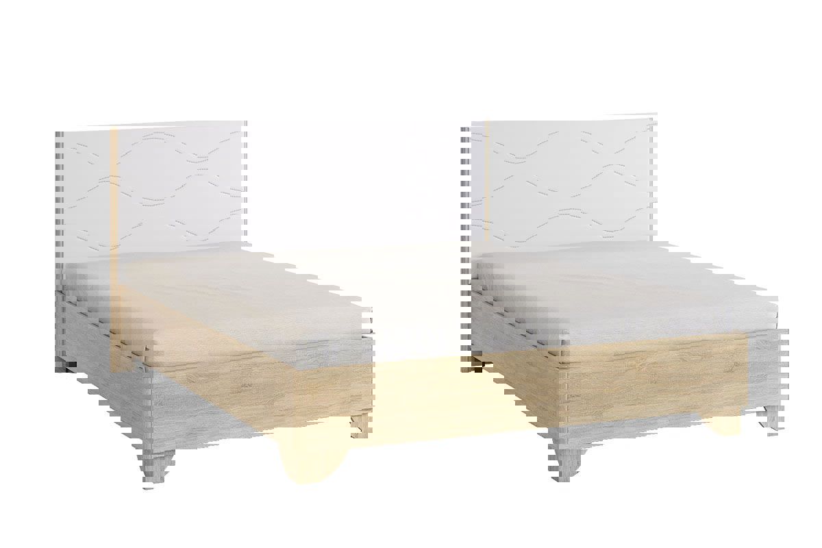 Изображение товара Кровать Mebelson Зара 170x101x208 см из ЛДСП с мягким изголовьем, современный дизайн