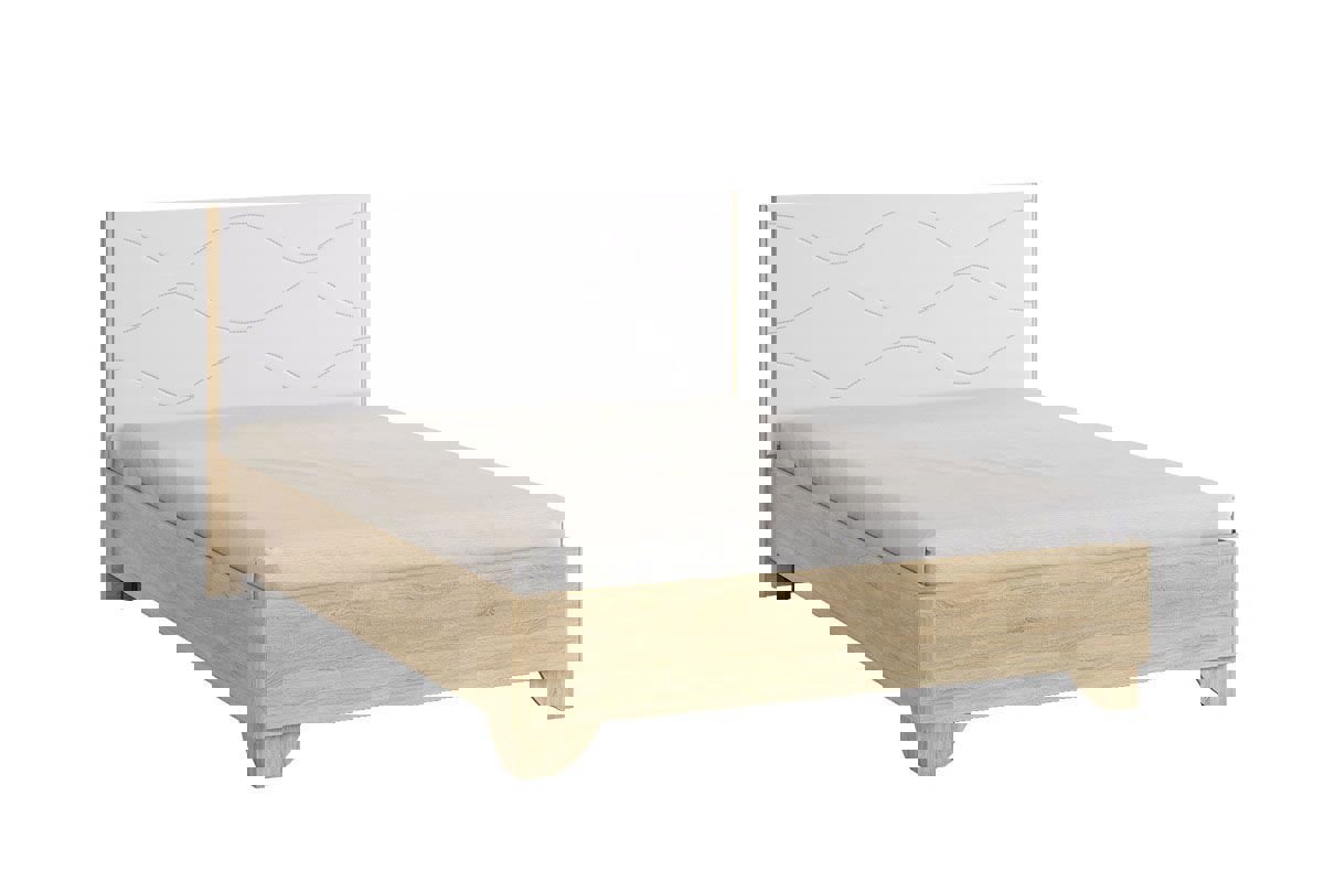 Изображение товара Мебельсон Зара 150x101x208 см современная двуспальная кровать из ЛДСП