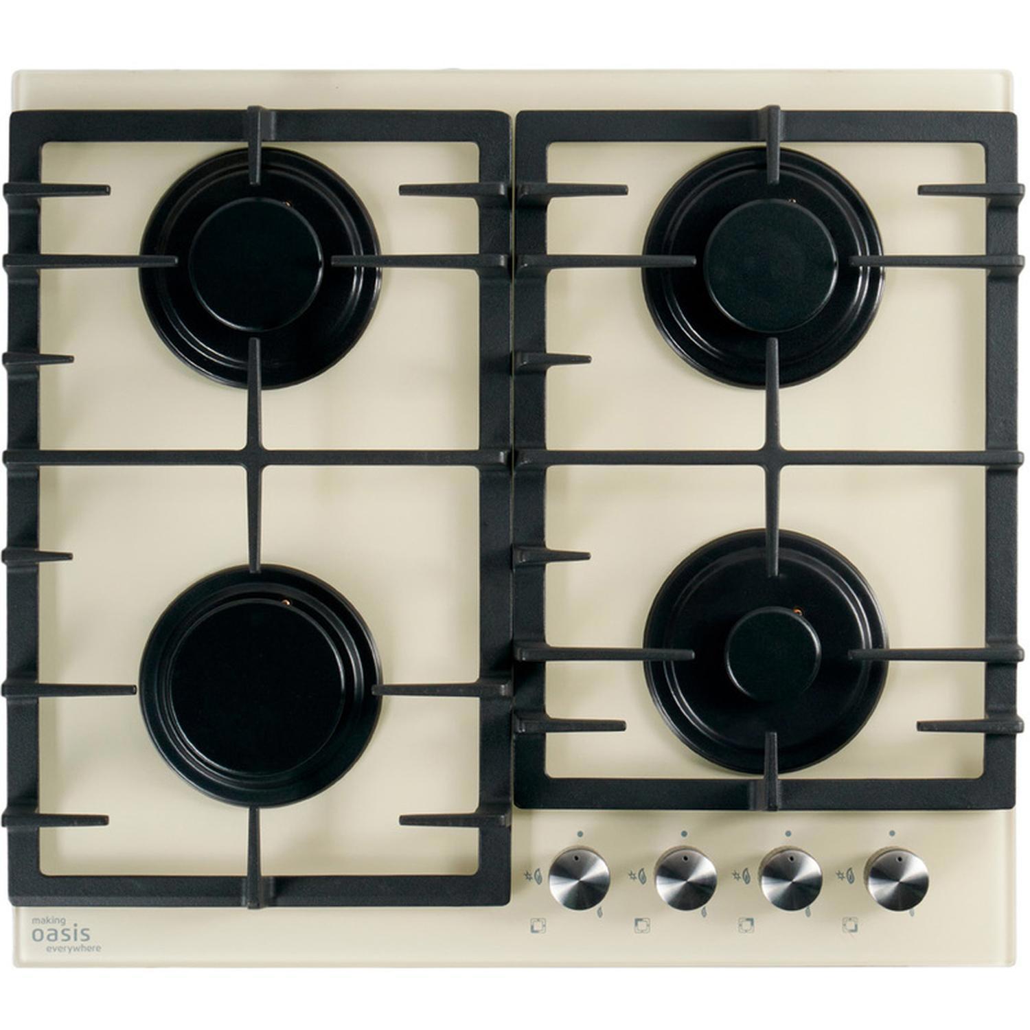 Изображение товара Газовая варочная панель Oasis P-BDI 51.5 см 4 конфорки черное стекло